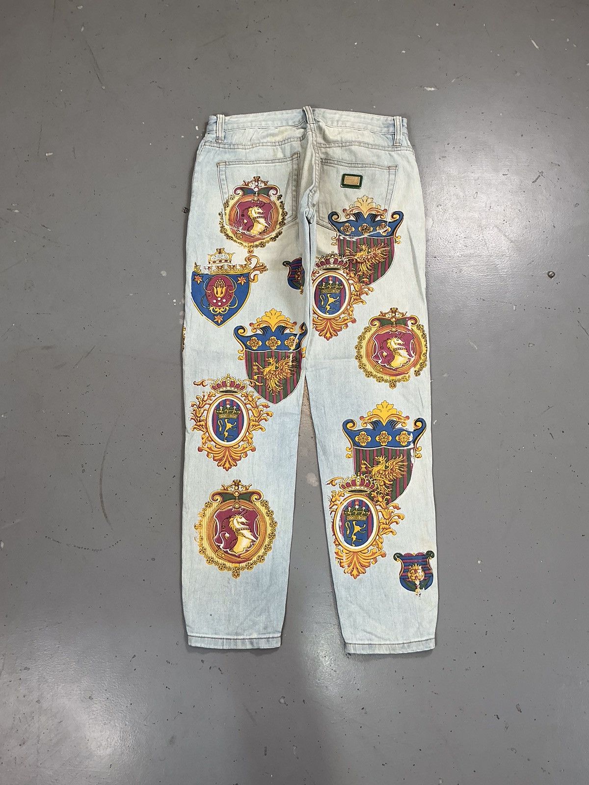 Dolce & Gabbana × Vintage Vintage dolce & Gabbana crazy royal printed denim Size US 32 / EU 48 - 2 Thumbnail
