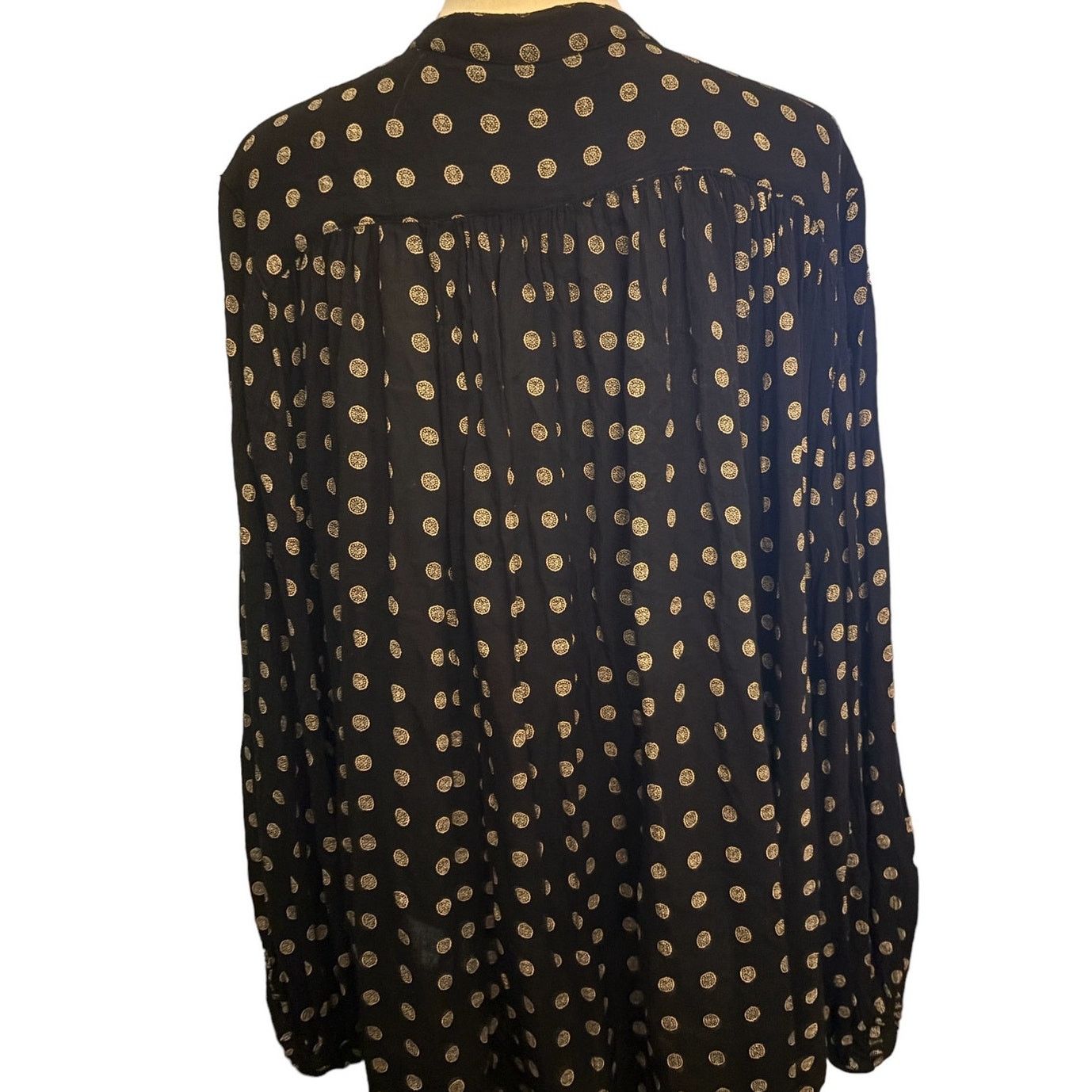 Free People Free People Black and White Print Blouse, Size XS Size XS / US 0-2 / IT 36-38 - 2 Thumbnail