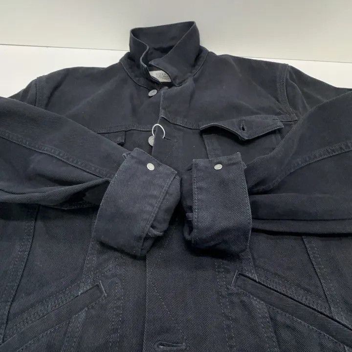 Givenchy Givenchy Givenchy Black Denim Jacket with Letter Print -25 Size US XL / EU 56 / 4 - 5 Thumbnail
