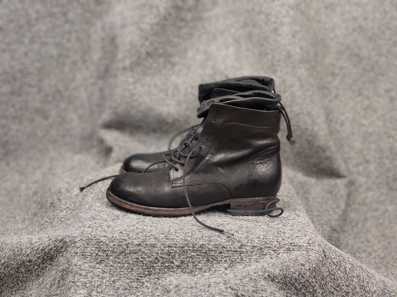 Vintage Vintage Guidi Style lace up Black Leather ankle Boots Size US 6 / IT 36 - 11 Thumbnail