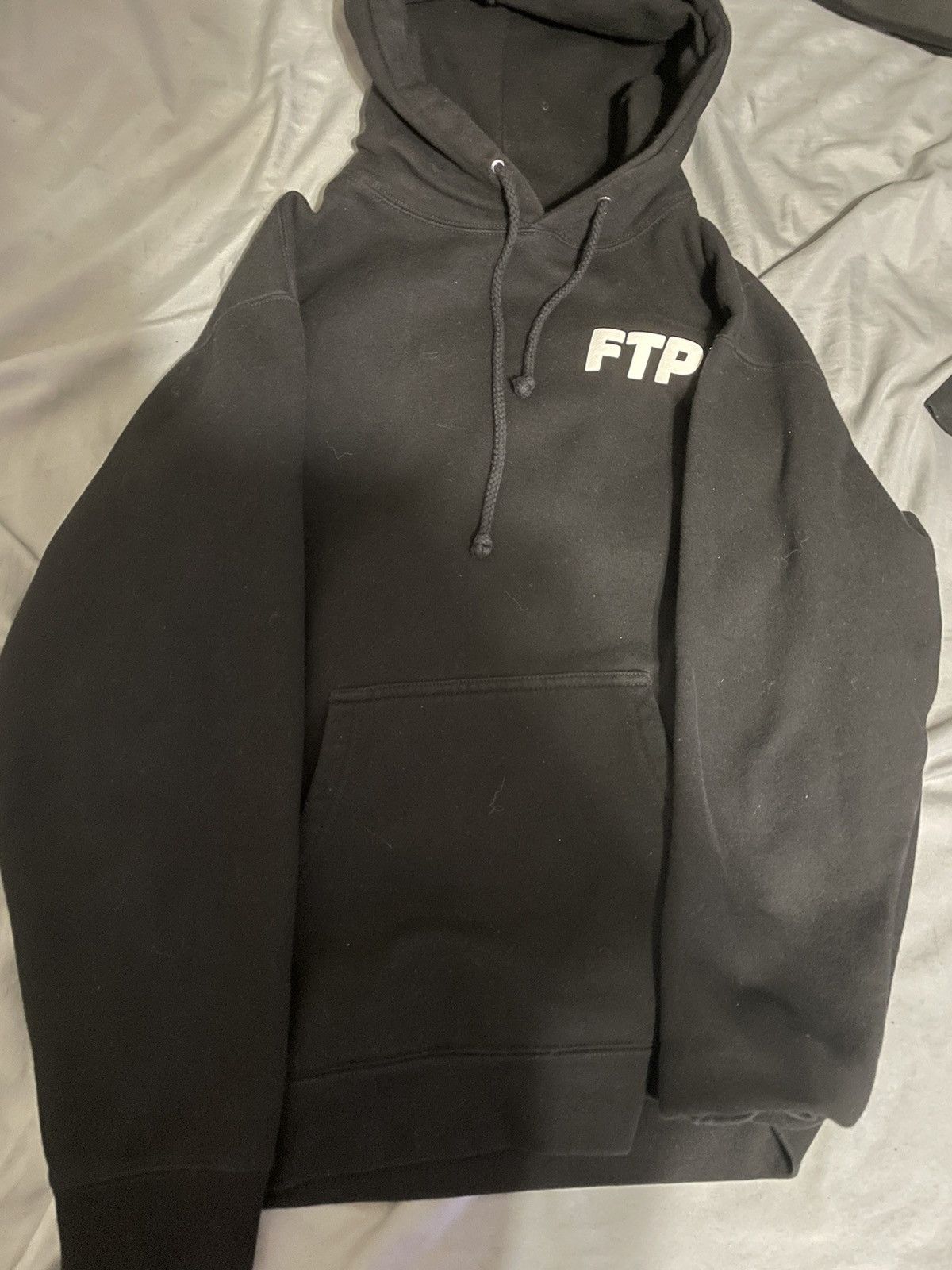 FTP fuck the population pullover パーカー Fuck The Population FTP Black Puff Print Hoodie | Grailed