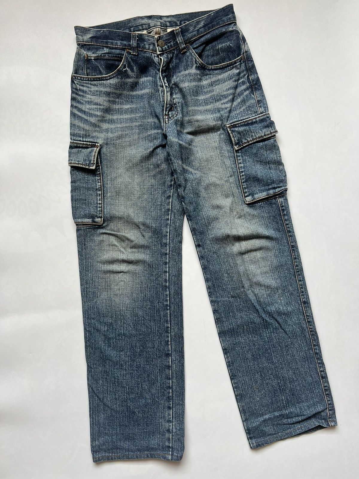 Big John Vintage Big John Denim Cargo Pants Size US 29 - 10 Thumbnail