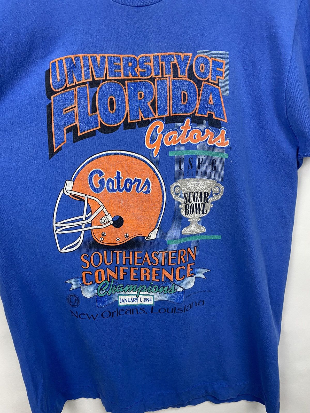 Fruit Of The Loom 🏈🐊 Vintage 1993 Florida Gators NFL Football Jersey Rugby Y2K Size US L / EU 52-54 / 3 - 3 Thumbnail