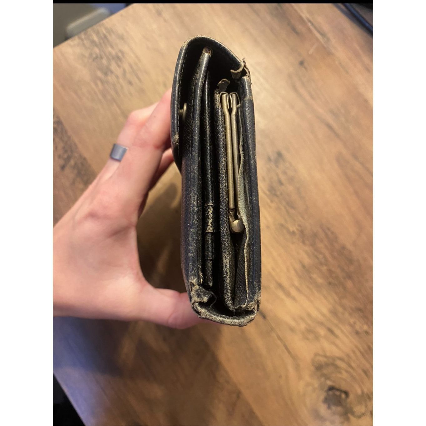 Prada PRADA Compact Wallet Nero Saffiano Triangle Size ONE SIZE - 2 Thumbnail