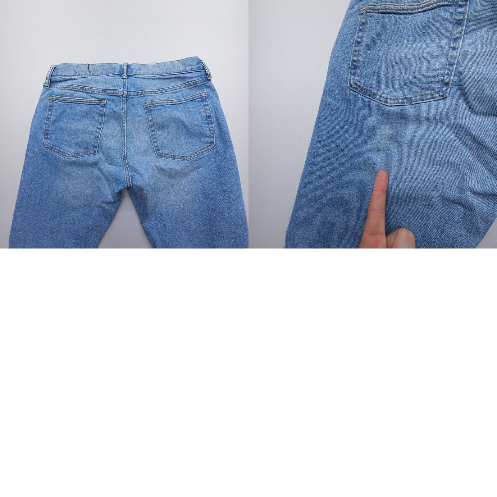 Gap Gap Jeans Mens 32 x 30 Distressed Blue Slim Stretch Denim 5-Pocket Straight Regular Size US 32 / EU 48 - 8 Thumbnail