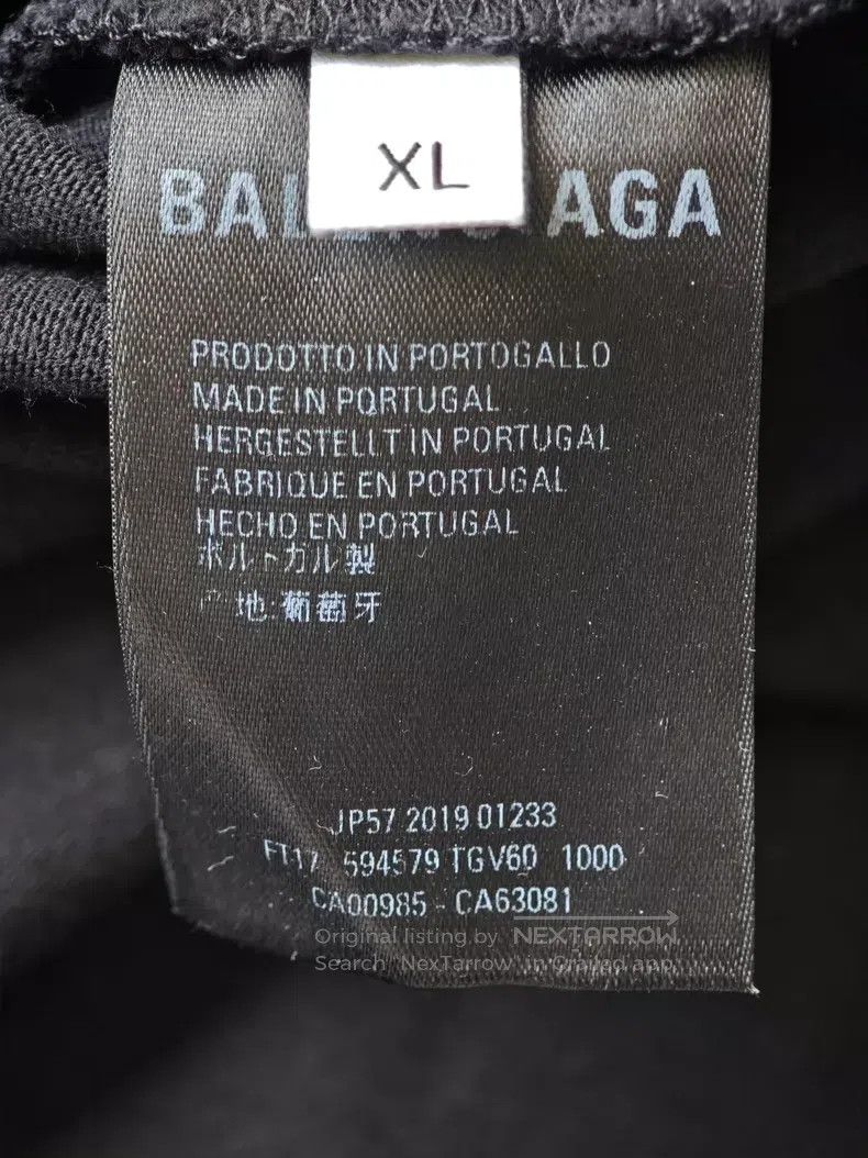 Balenciaga Balenciaga Crown wheat black men's short-sleeve T-shirt Size US XL / EU 56 / 4 - 7 Thumbnail