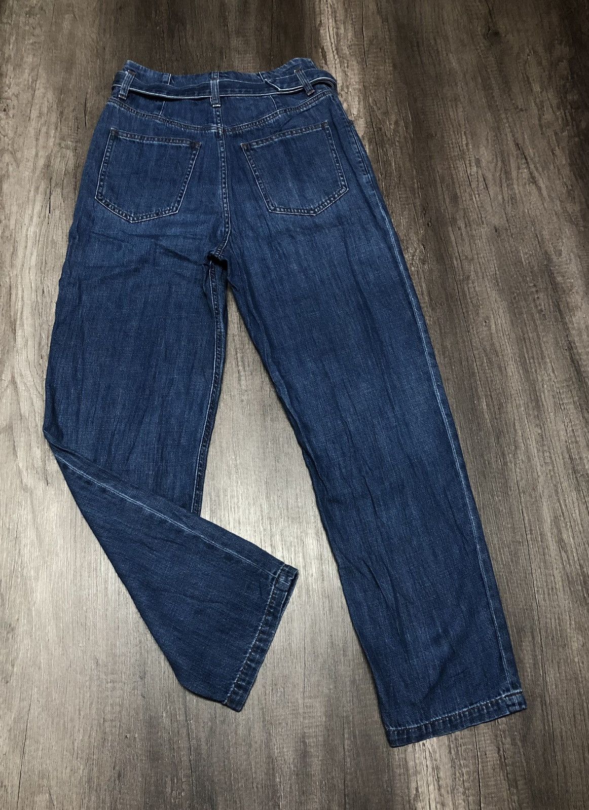 Japanese Brand × Uniqlo × Vintage Uniqlo Jeans Fit Relaxed Style Tapered With Belt (unisex) Size 28" / US 6 / IT 42 - 23 Thumbnail