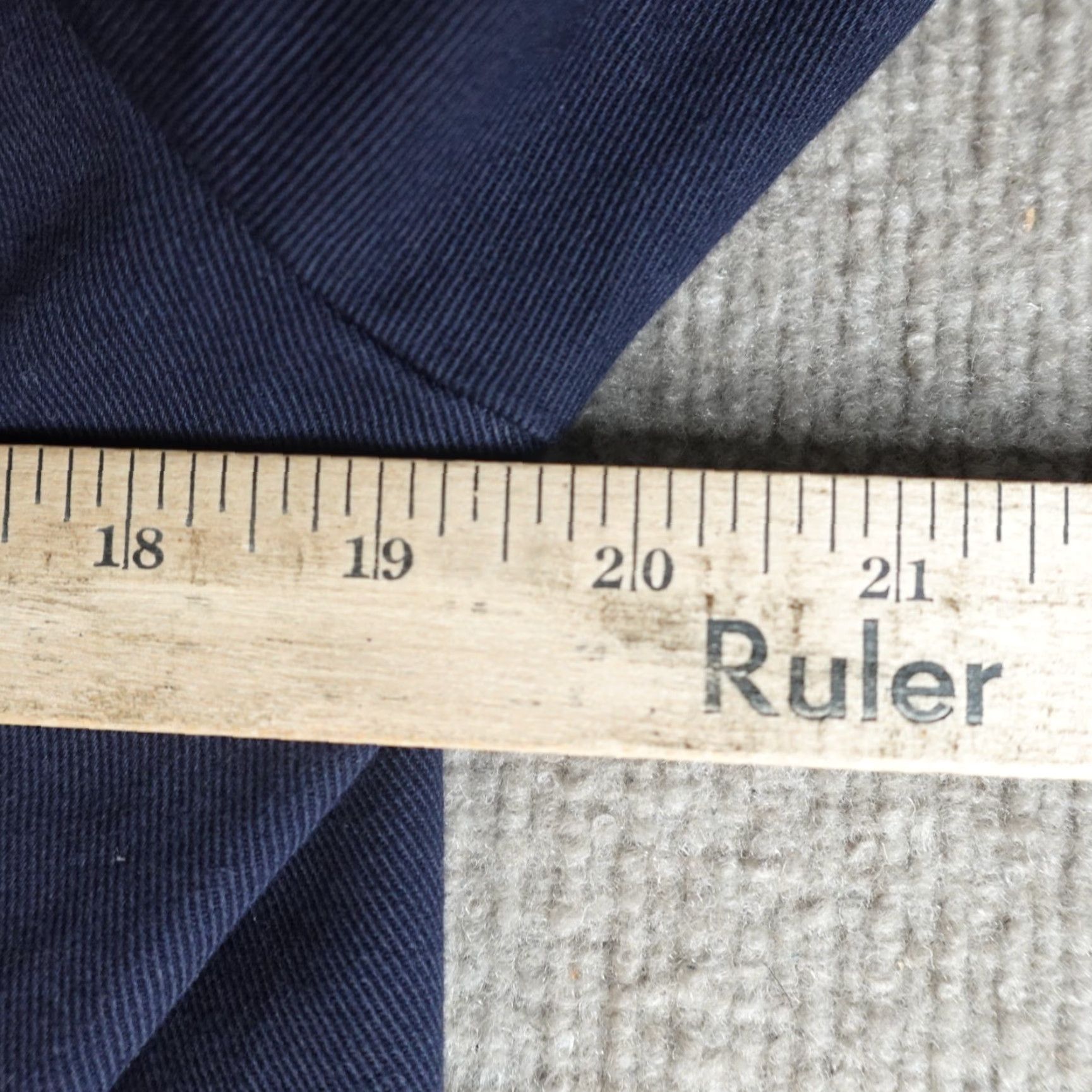 Vintage Carrier Company Sport Coat Blazer Jacket Medium Blue Notch Lapel Three-Button Single-Breasted Men Regular Cotton Casual Sports Vintage: No Size 40R - 3 Thumbnail