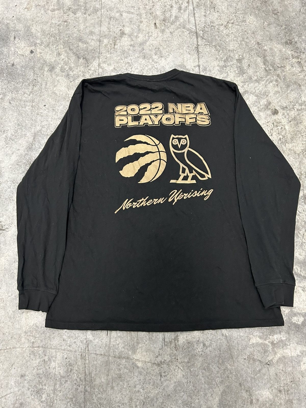 Drake 2022 ovo x Toronto raptors nba playoffs long sleeve Drake Size US XL / EU 56 / 4 - 2 Thumbnail