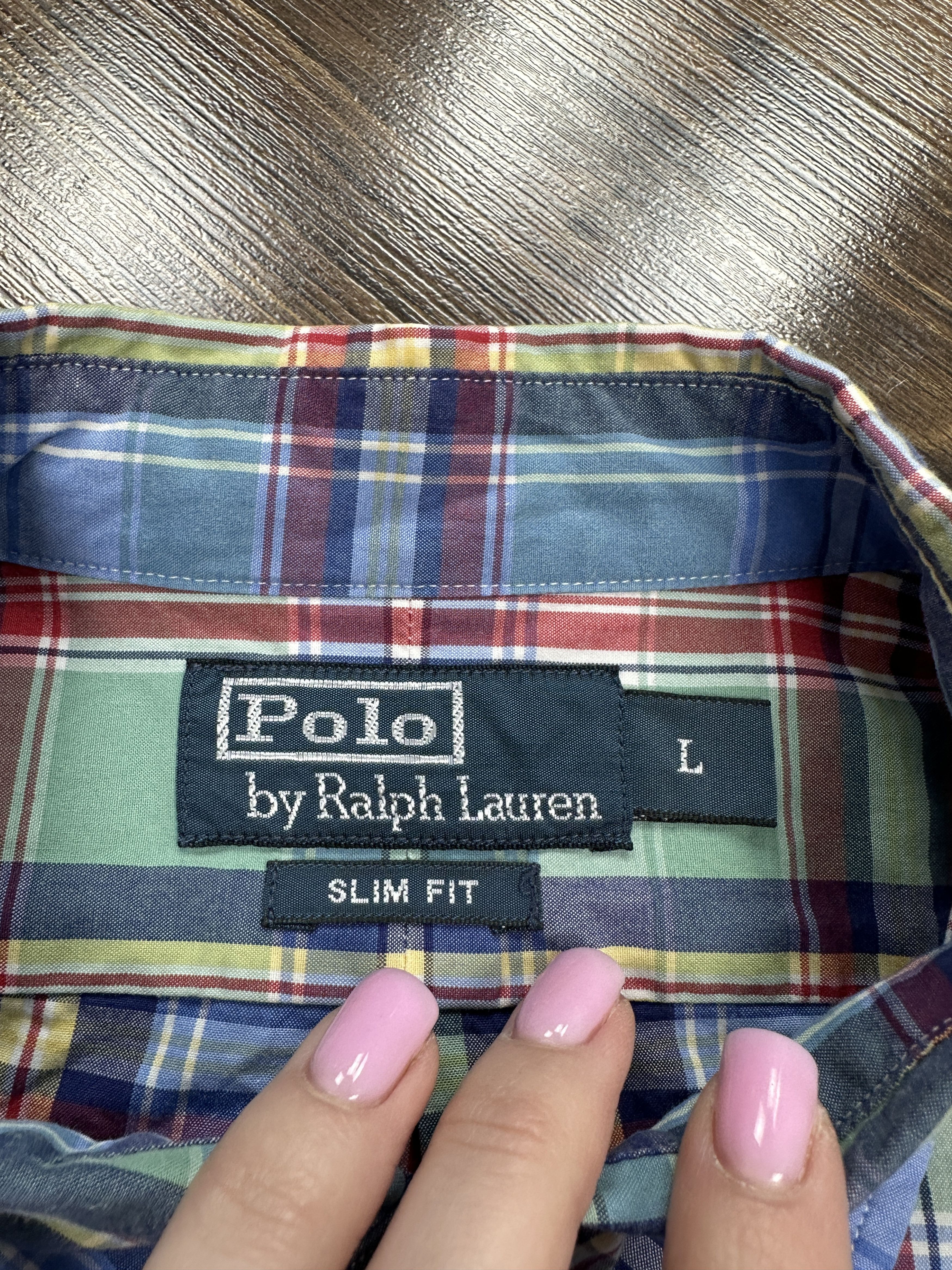 Polo Ralph Lauren × Ralph Lauren Polo Ralph Lauren Vintage Long Sleeve Plaid Shirt y2k Size US L / EU 52-54 / 3 - 4 Thumbnail