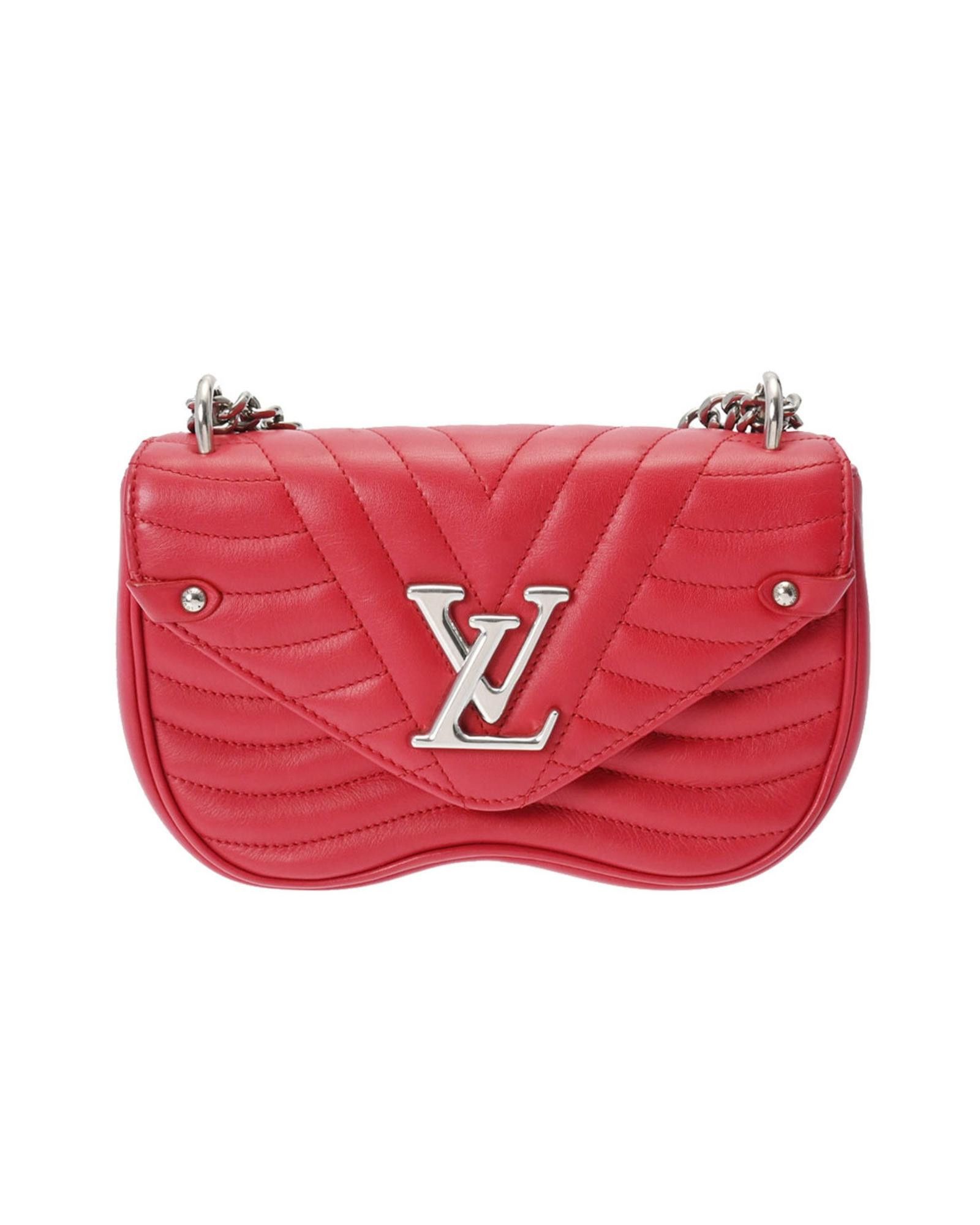 image of Louis Vuitton Elegant Red Leather Shoulder Bag, Women's