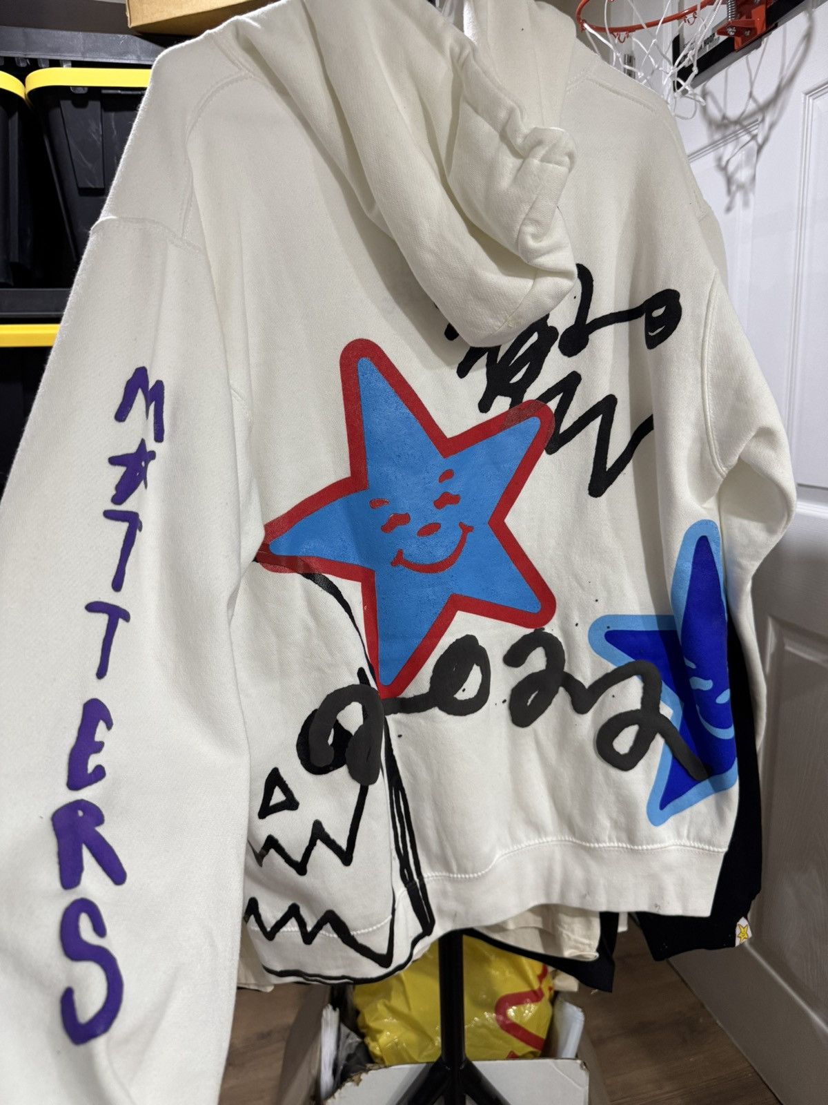 Asspizza Asspizza Pumpkin Face Nothing Matters Hoodie White 2022 Size US L / EU 52-54 / 3 - 2 Thumbnail