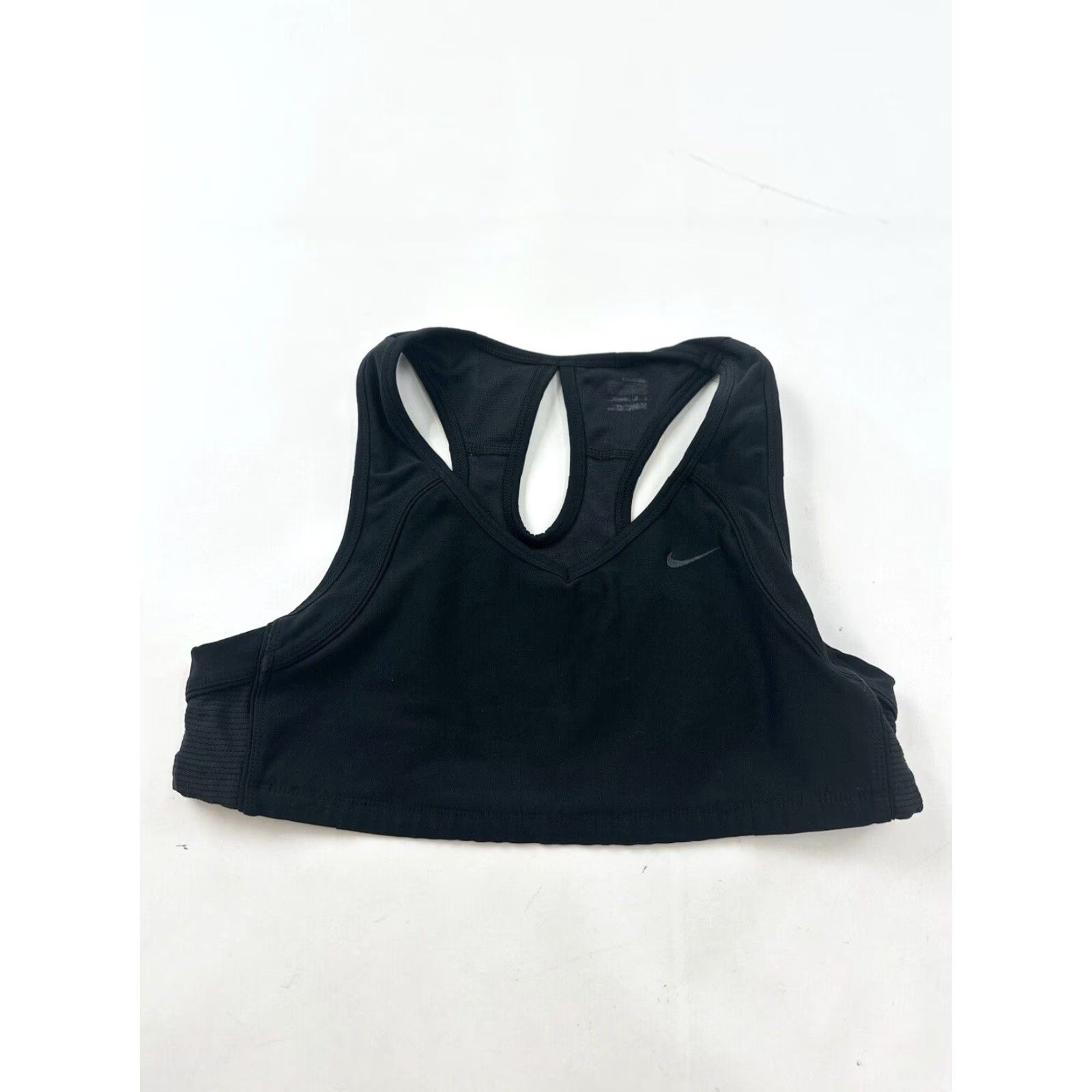 Nike Nike Sports Bra Women L Black Athletic Training Sports Bra Womens L Black Nike Size ONE SIZE - 2 Thumbnail