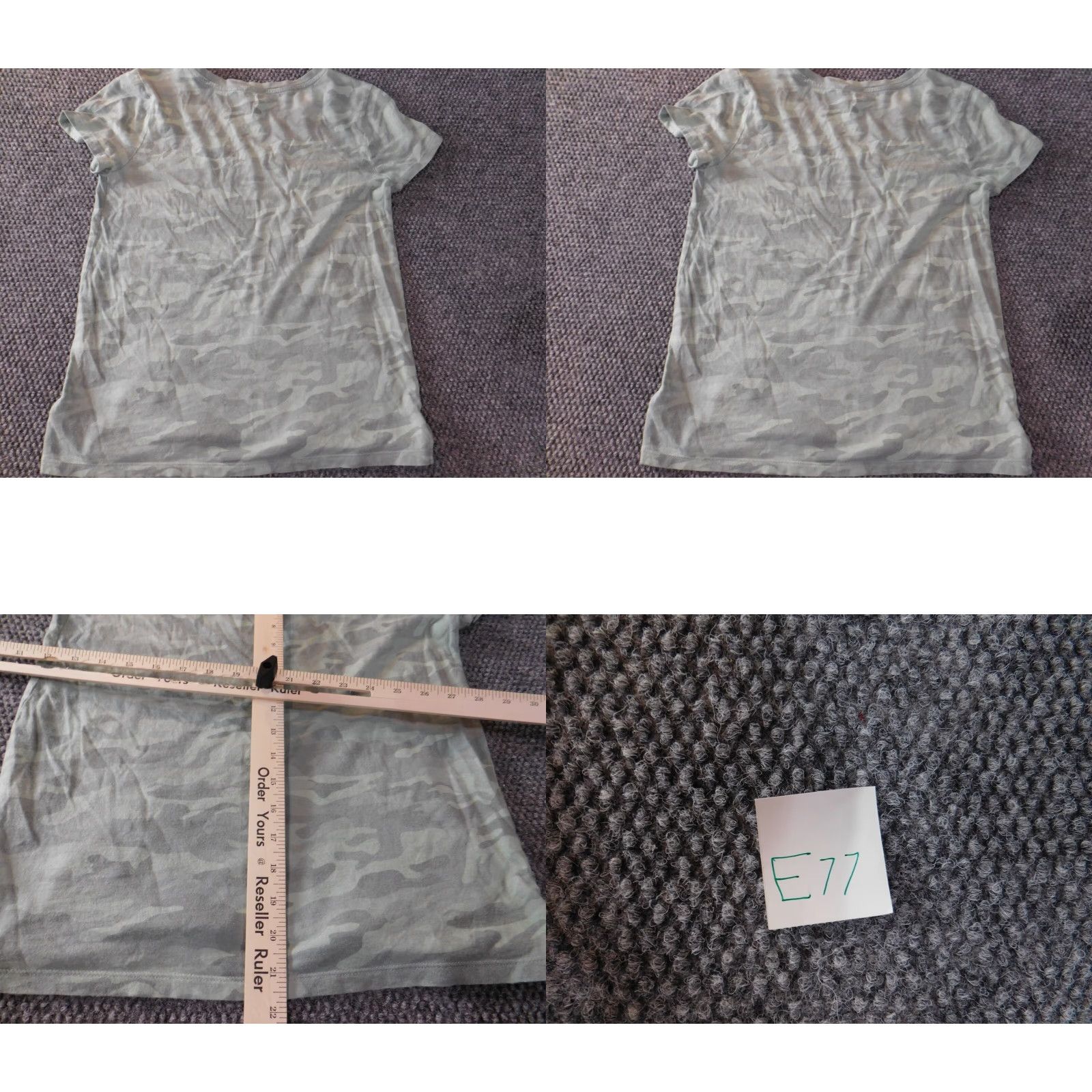 Gap Gap Shirt Women's M Green Camo Top Tee Casual Blouse Denim Cotton V-Neck Pullover Long Sleeve Cap Accent Button Regular fit - Mens? (End with Womens) Size M / US 6-8 / IT 42-44 - 8 Thumbnail