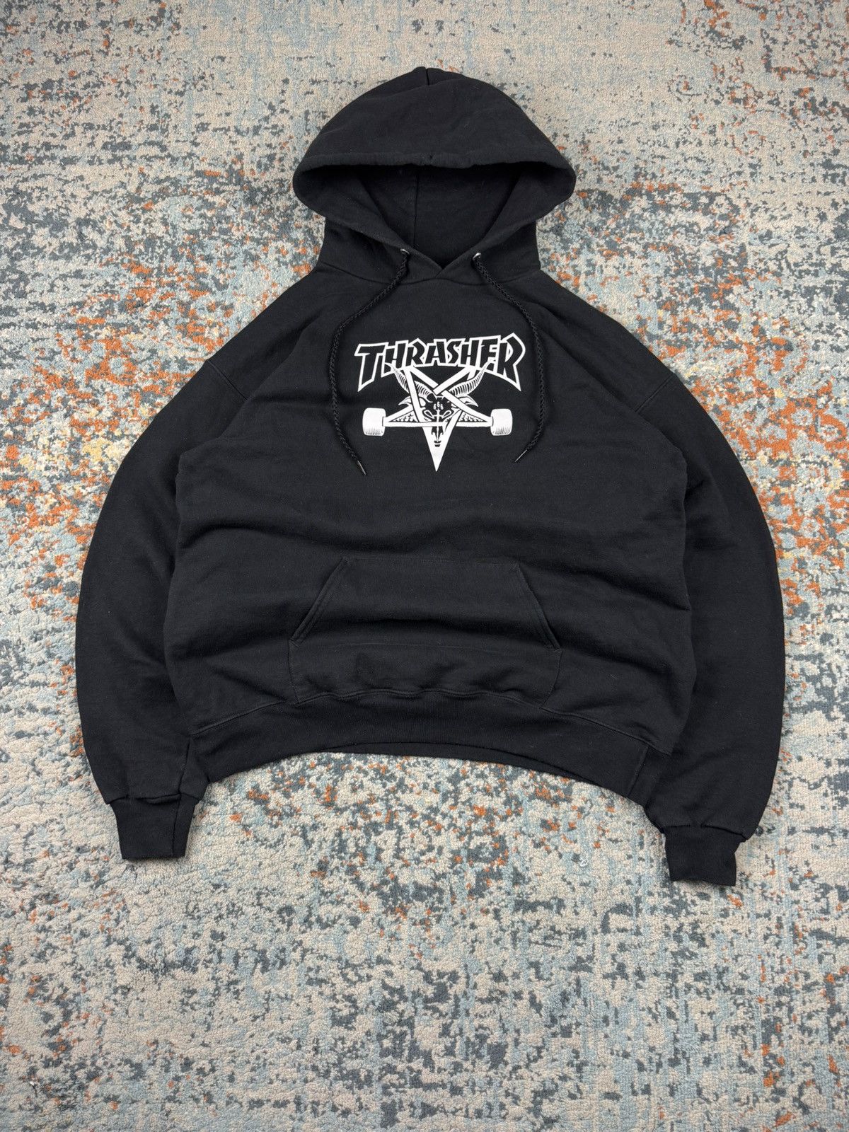 Thrasher Vintage 00s Thrasher skategoat logo graphic hoodie boxy fit Size US M / EU 48-50 / 2 - 1 Thumbnail