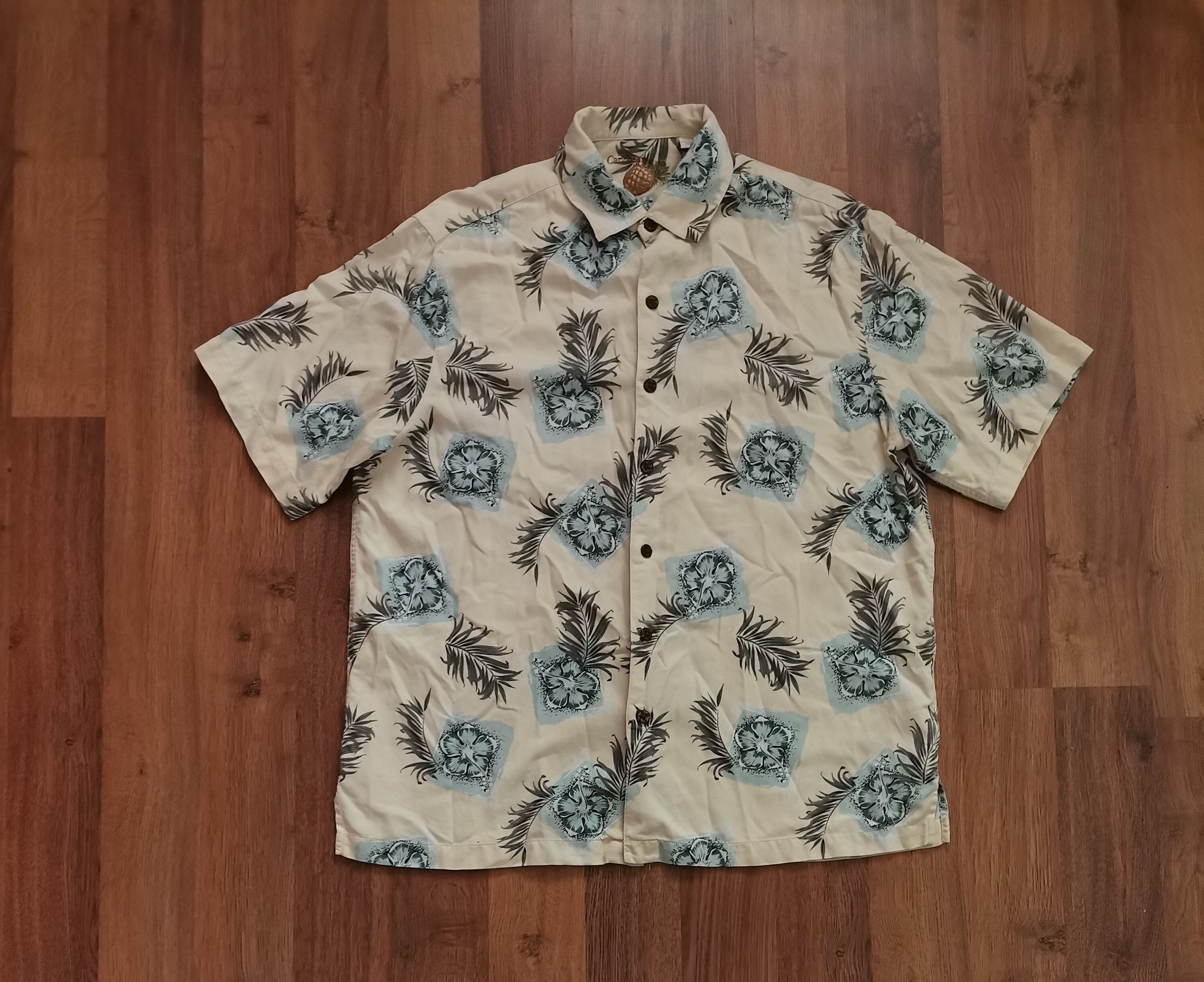 Vintage Vintage Caribbean Floral Hawaiian Shirt Size US L / EU 52-54 / 3 - 1 Thumbnail