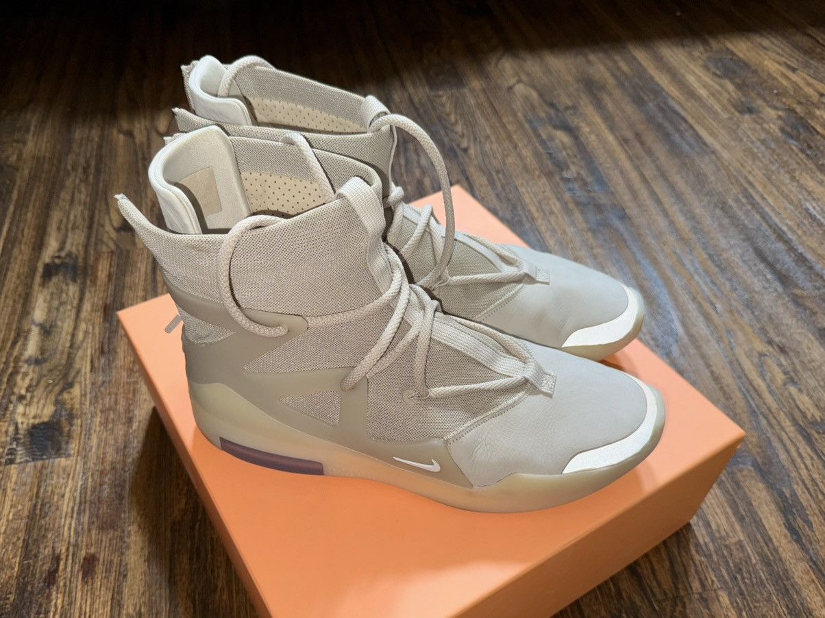 Fear of God × Nike Nike Air Fear Of God 1 Oatmeal AR4237-900 Sneaker SIZE 11 Size US 11 / EU 44 - 1 Thumbnail