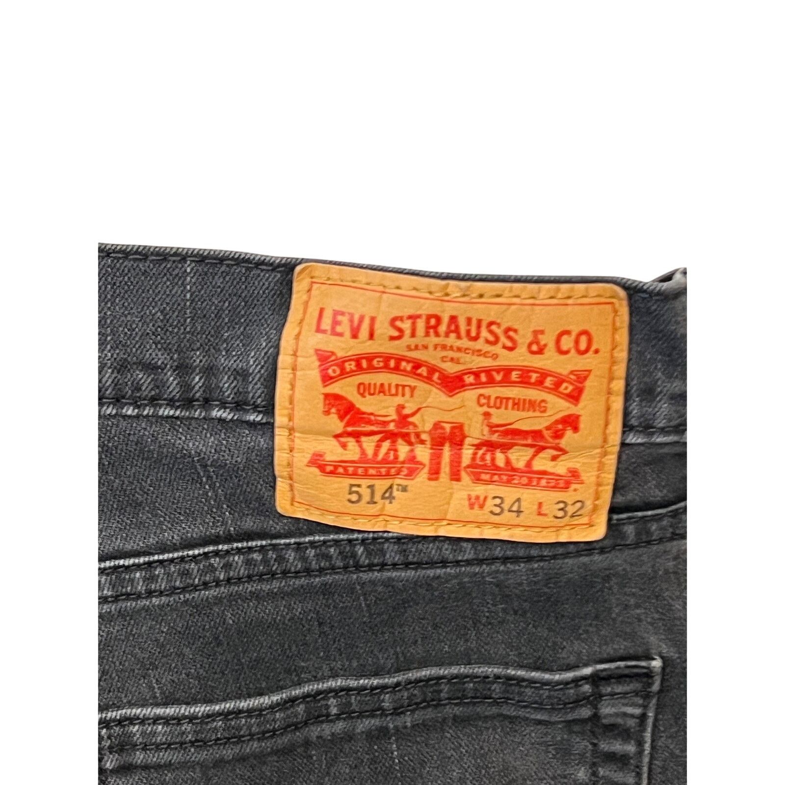 Levi's Levi's 514 Regular Fit Straight Leg Jean 34x32 Size US 34 / EU 50 - 3 Thumbnail