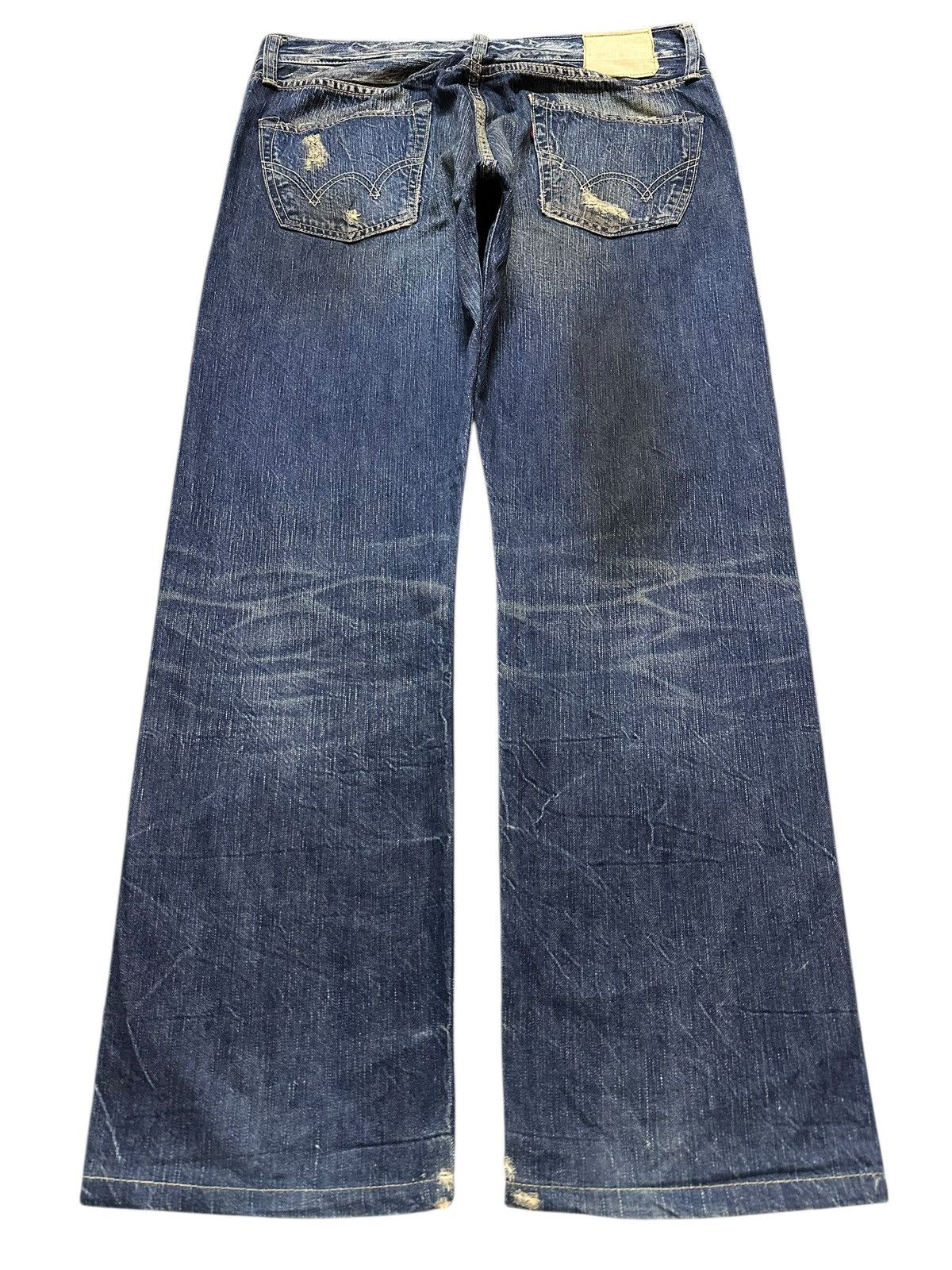 Edwin Vintage Edwin Mud Wash Style Distress Style Loose Jeans Size US 34 / EU 50 - 2 Thumbnail