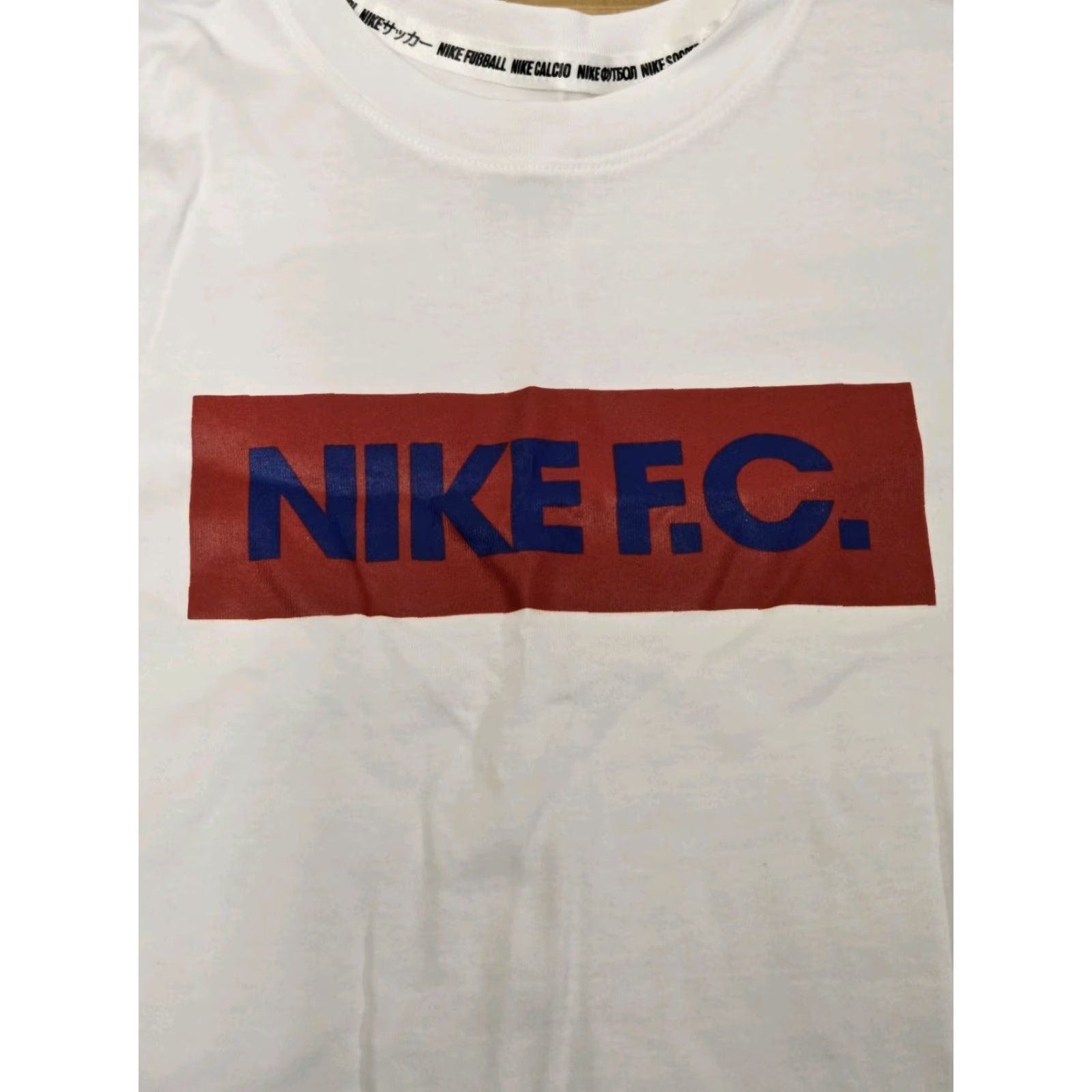 Nike Nike Soccer T-Shirt Mens Small White CT8429-101 Knits 100% Cotton Crew Neck Short Sleeve Training Athletic Tee Sports All Seasons Size US S / EU 44-46 / 1 - 2 Thumbnail