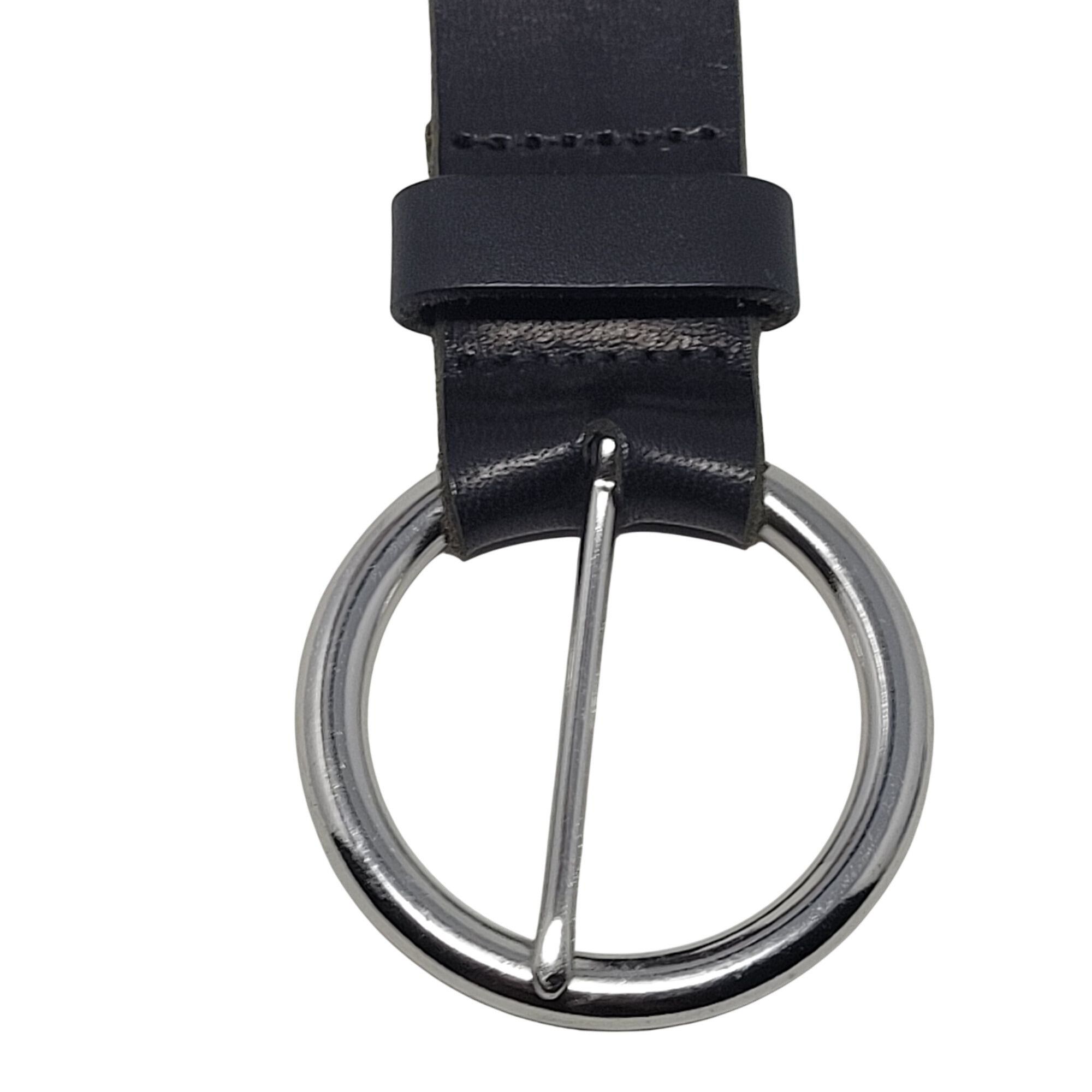 Diesel Mens Diesel Black Italian Genuine Leather Belt Sz S Logo Emb Size 30 - 2 Thumbnail