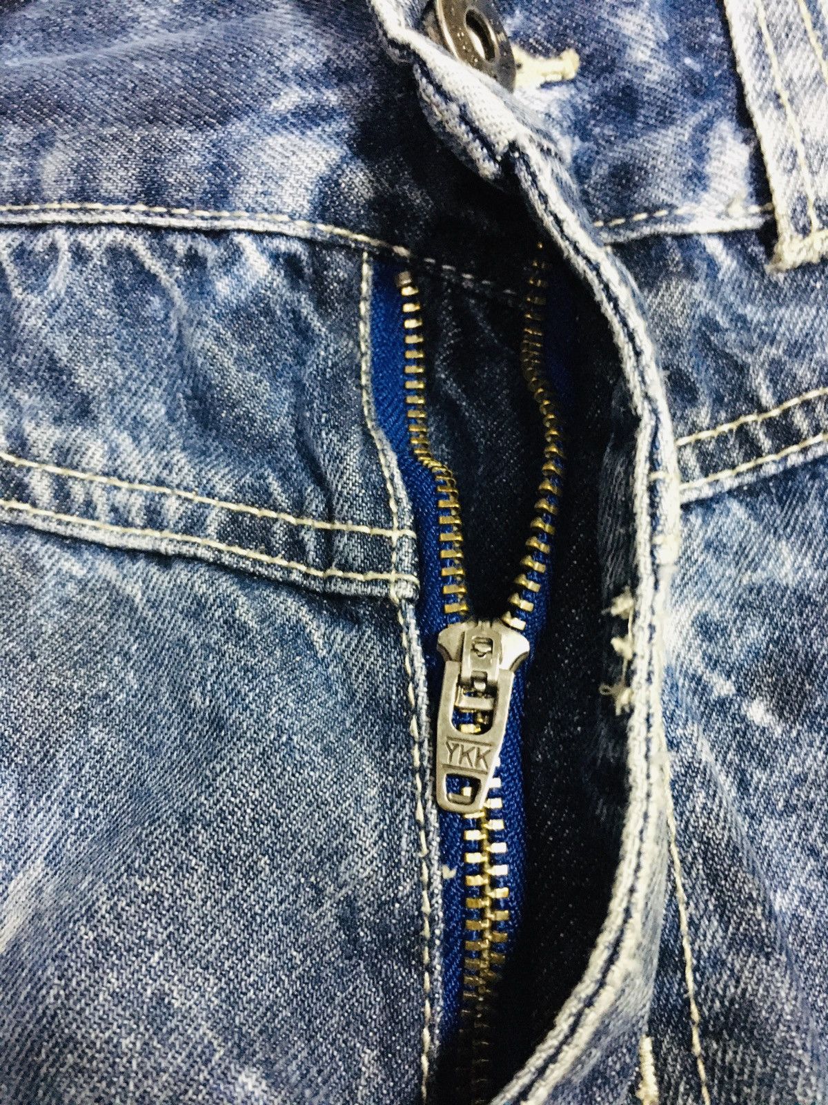 Japanese Brand Anti Label Acid Wash Jeans (16) Size US 30 / EU 46 - 12 Thumbnail