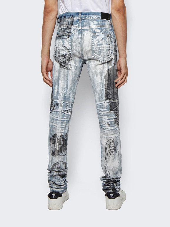 Amiri × Wes Lang o1w1db10125 Sketch Jean in Multicolor Size US 36 / EU 52 - 5 Thumbnail