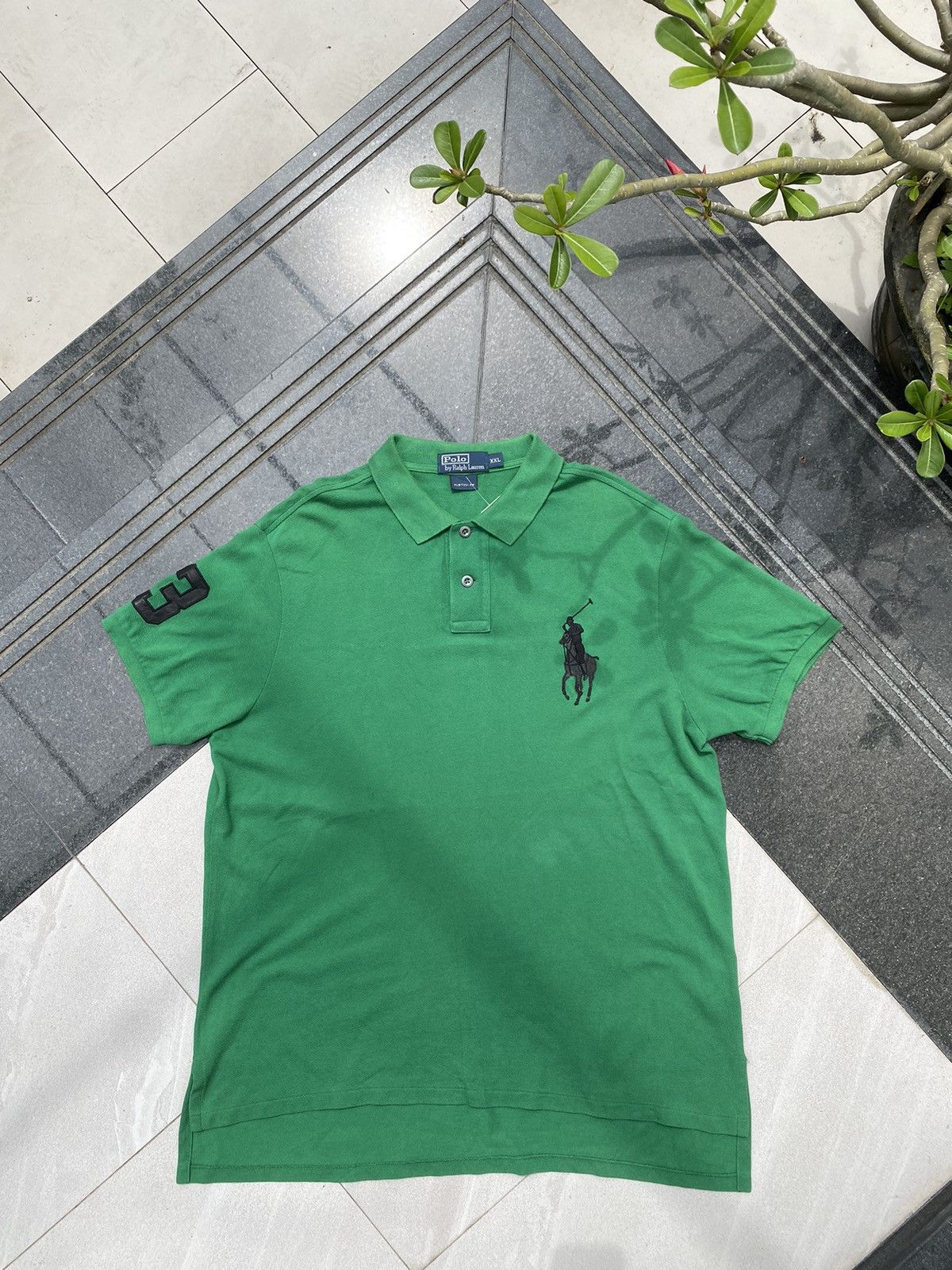 Polo Ralph Lauren × Vintage 90S POLO RL OVERSIZED RARE BIG LOGO RETRO Y2K POLO TEE Size US XXL / EU 58 / 5 - 1 Thumbnail