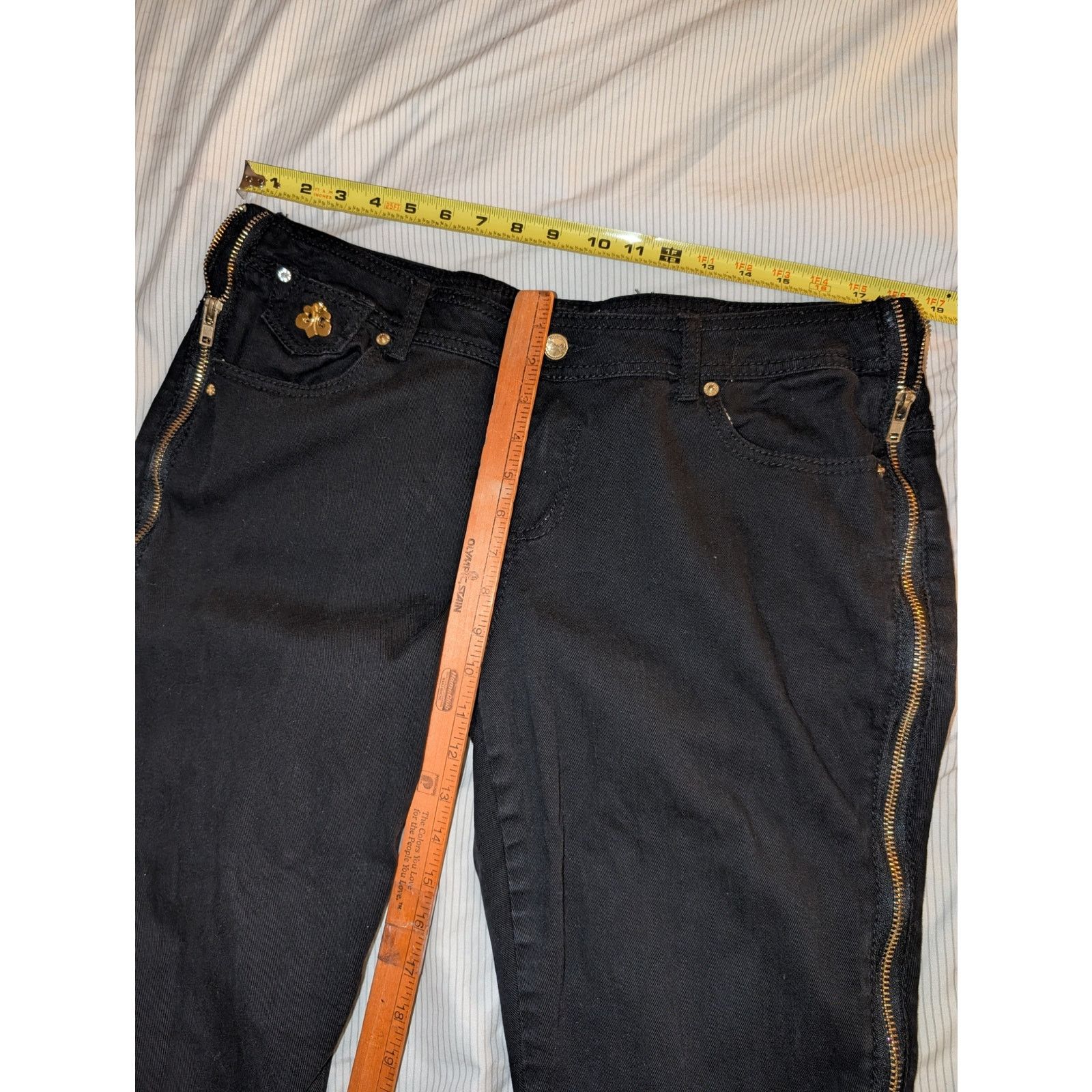 True Religion Women's House of Deréon Jeans Beyonce Size 18 Vintage Y2K Size 40" / US 18 - 7 Thumbnail