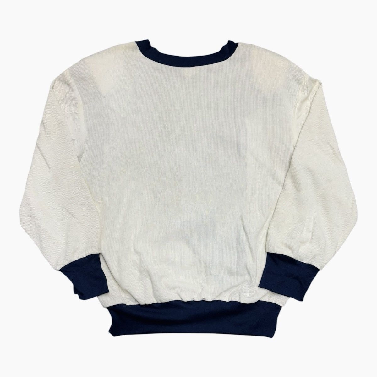 Vintage Vintage 80s Navy Abstract Design Sweatshirt Women One Size Size ONE SIZE - 4 Thumbnail