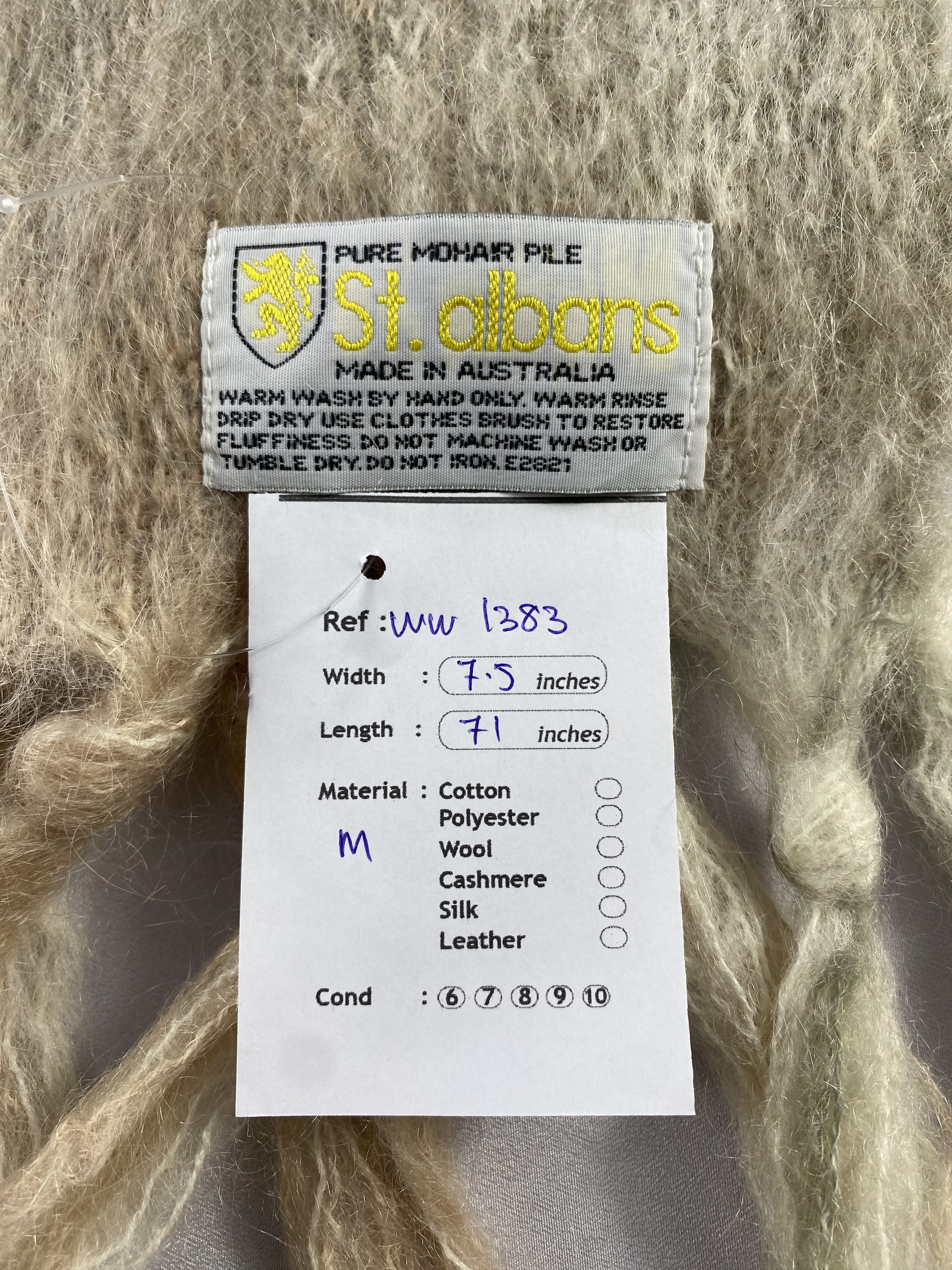 Vintage Vintage Mohair Scarf / Muffler / Neckwear Size ONE SIZE - 5 Thumbnail