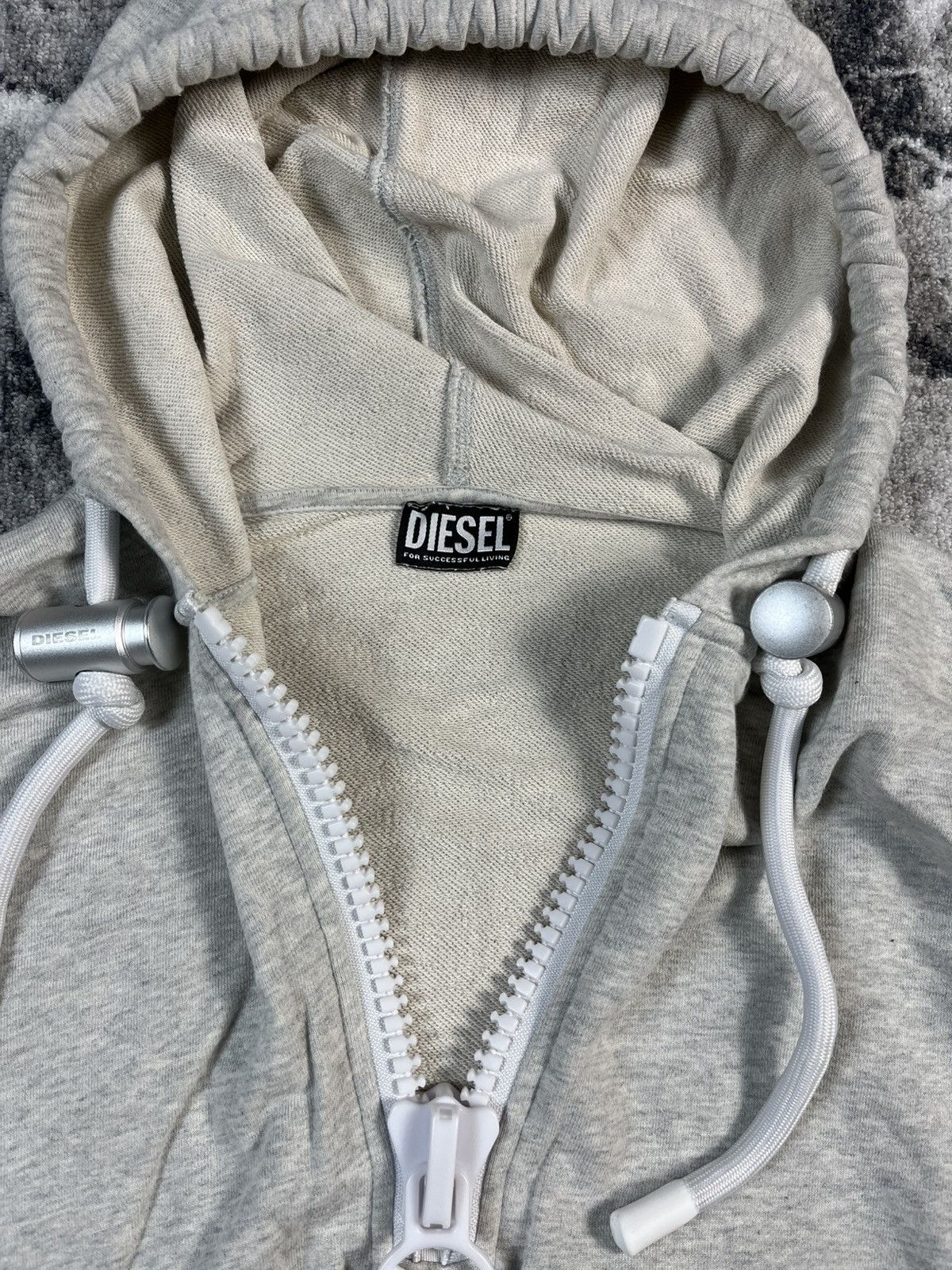 Diesel Diesel Cropped Half Zip Hoodie Big Hardware Size S / US 4 / IT 40 - 11 Thumbnail