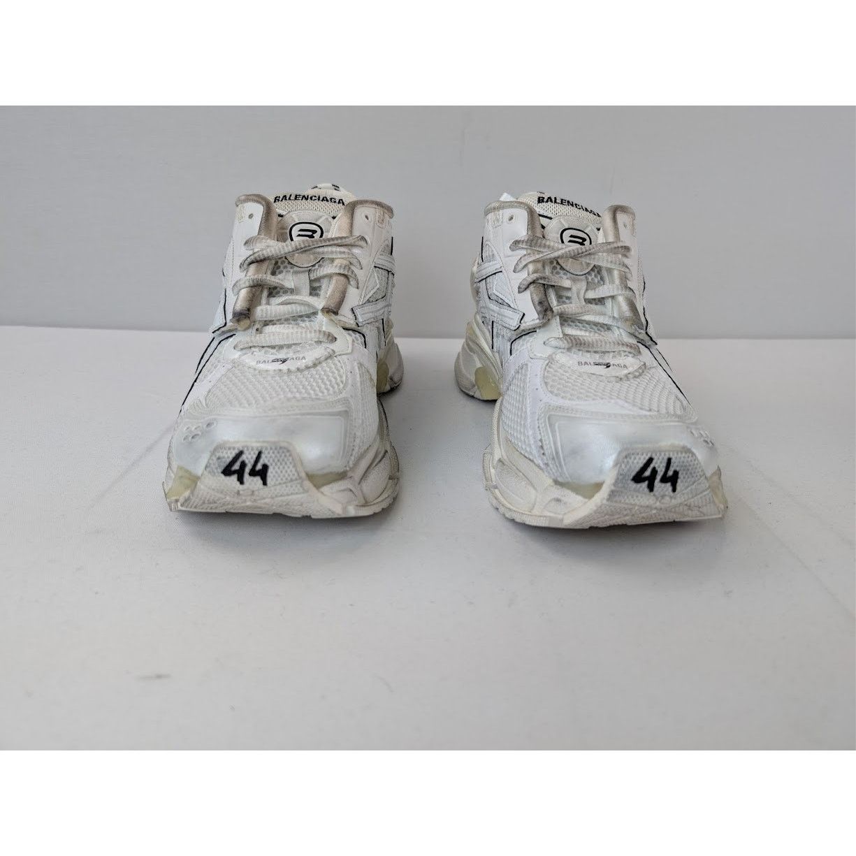 Balenciaga o1rshd1 Monocolor Runners in White Size US 11 / EU 44 - 10 Thumbnail