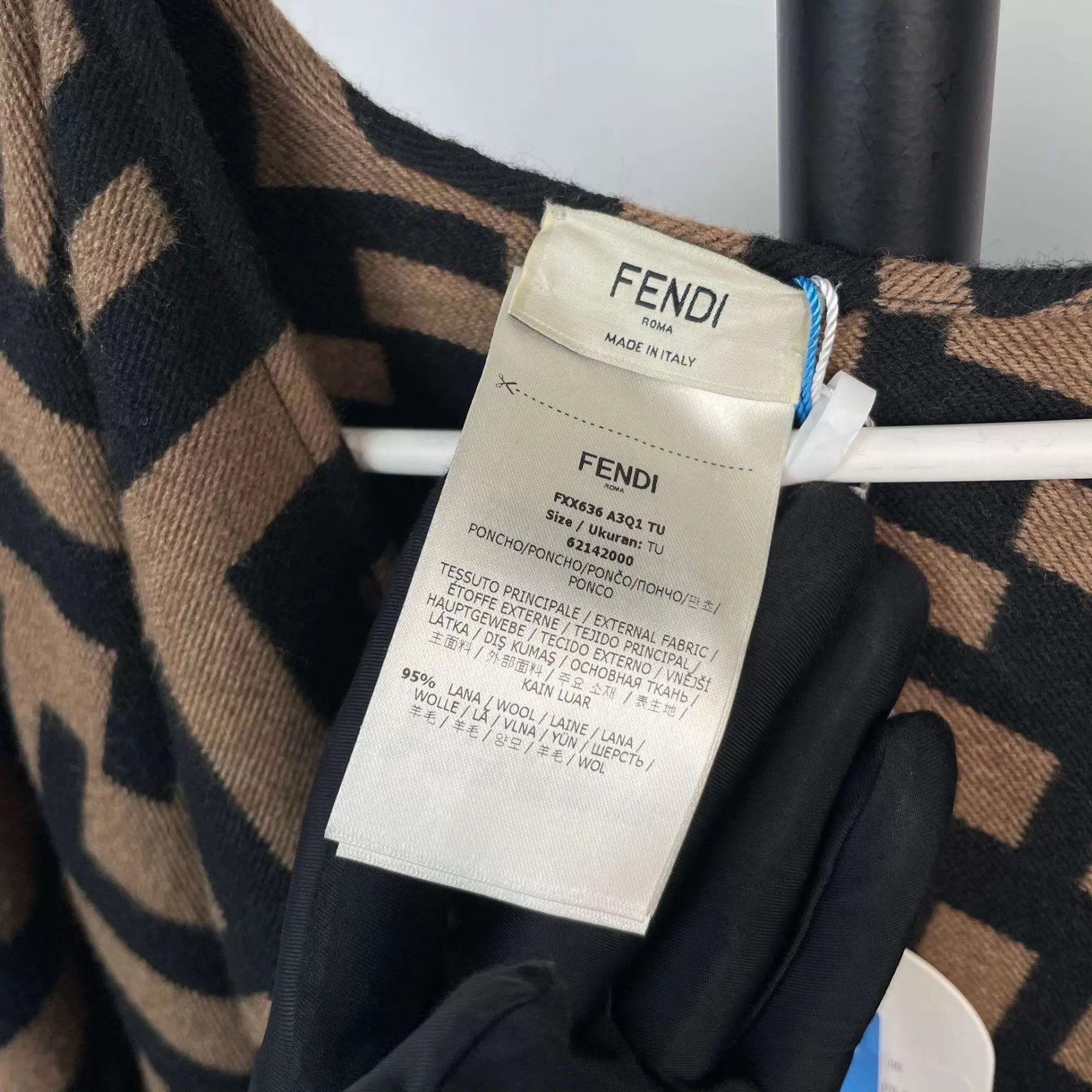 Fendi Fendi Boxer Briefs Brown Wool Size ONE SIZE - 4 Thumbnail
