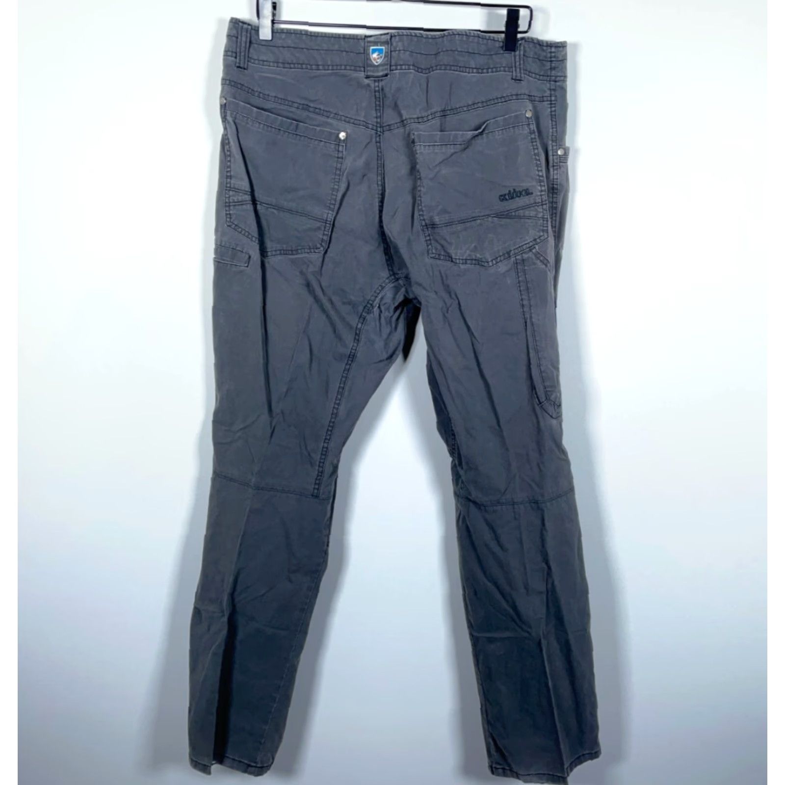 Vintage Kuhl Revolvr Pants Men's 36 x 32 Dark Gray Vintage Patina Dye 5232 (with flaw) Size US 36 / EU 52 - 2 Thumbnail
