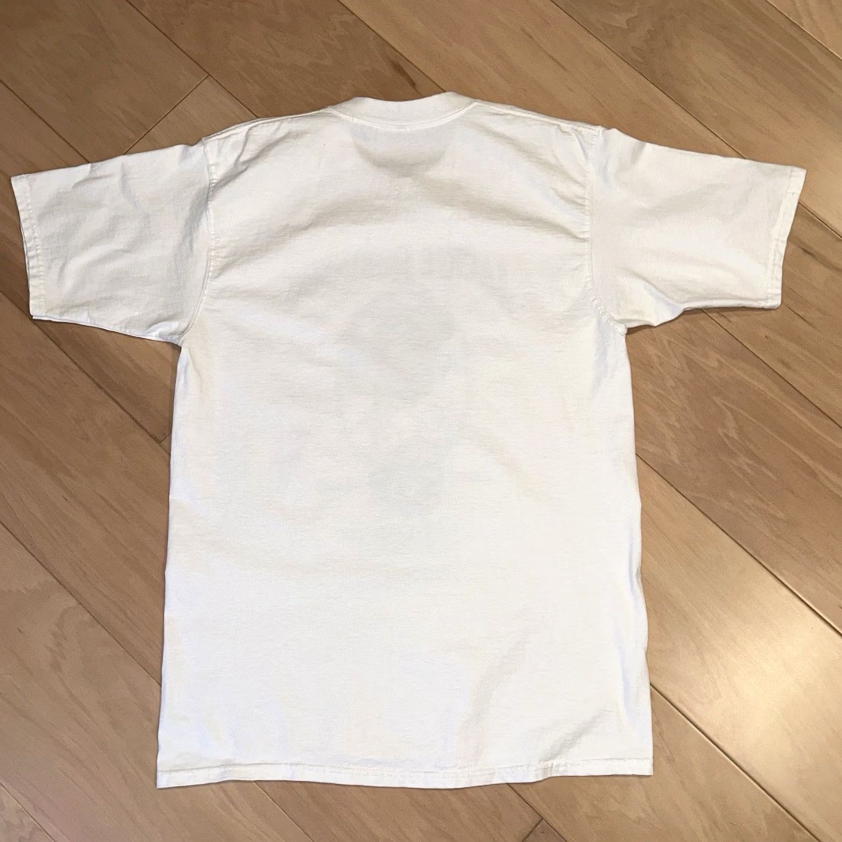 Gildan VINTAGE Jackie Robinson 50th Anniversary 1997 Tee Short Sleeve Men’s Large Baseball Shirt White Knit Cotton Logo Graphic Print Dodgers 90s Mens Size US 33 - 2 Thumbnail
