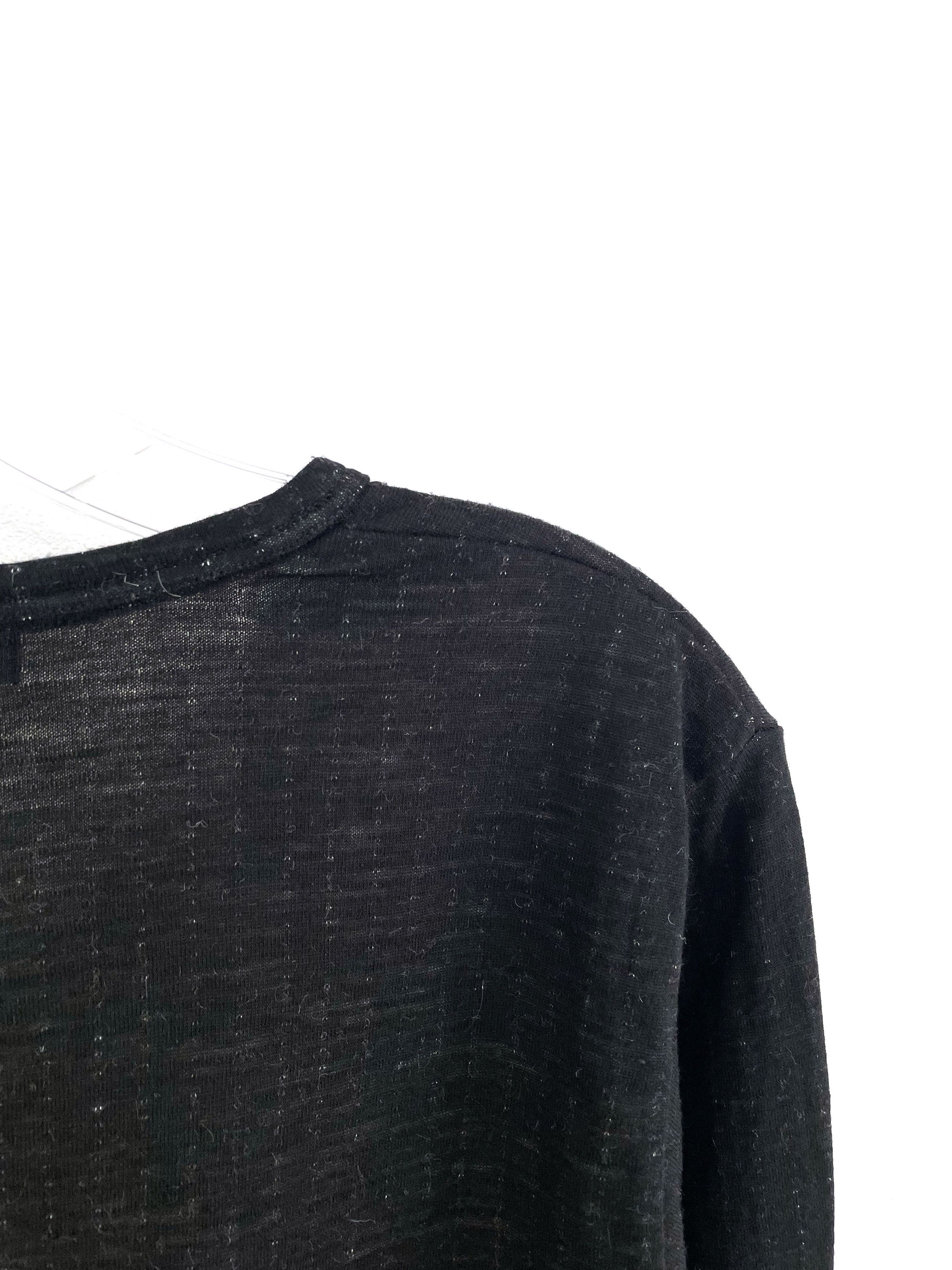 Yohji Yamamoto AAR Pinstripe Sweater Size US M / EU 48-50 / 2 - 8 Thumbnail