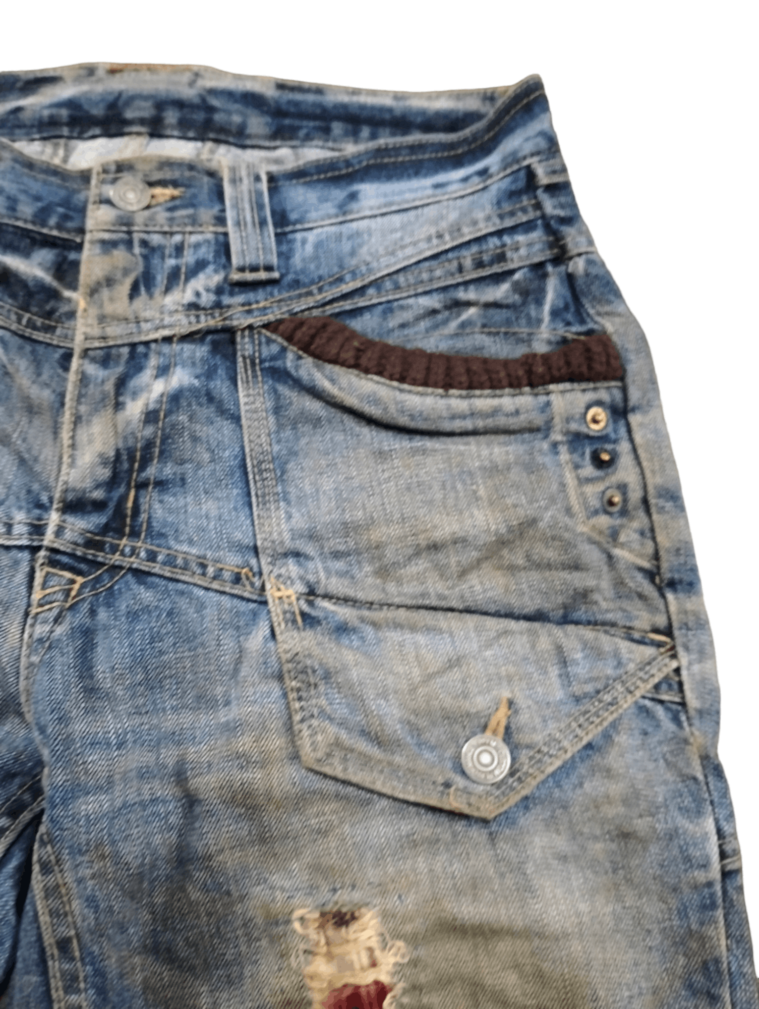 PPFM Flare PPFM Distressed Custom Pants Design Punk Style Size US 32 / EU 48 - 6 Thumbnail