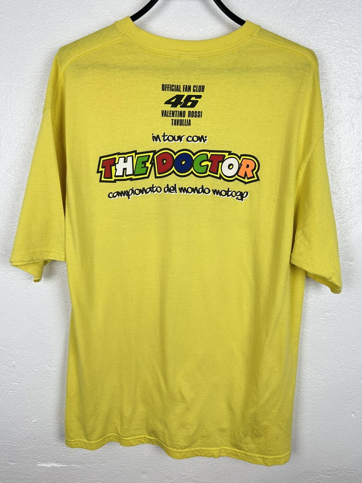 Formula 1 90s Vintage Valentino Rossi MotoGP The Doctor Fan Club Tee Size US L / EU 52-54 / 3 - 6 Thumbnail