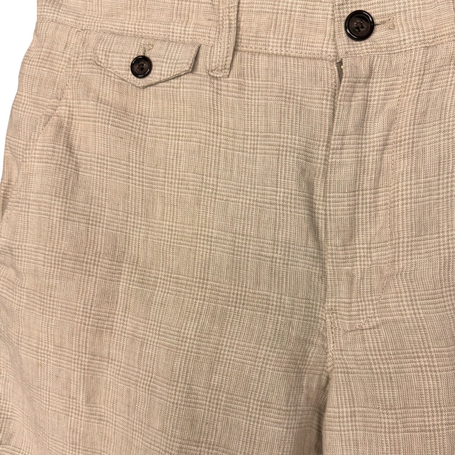 J.Crew J.Crew Oarsman 7" Shorts Mens 32 Tan Linen Flat Plaid NWT Size US 32 / EU 48 - 5 Thumbnail