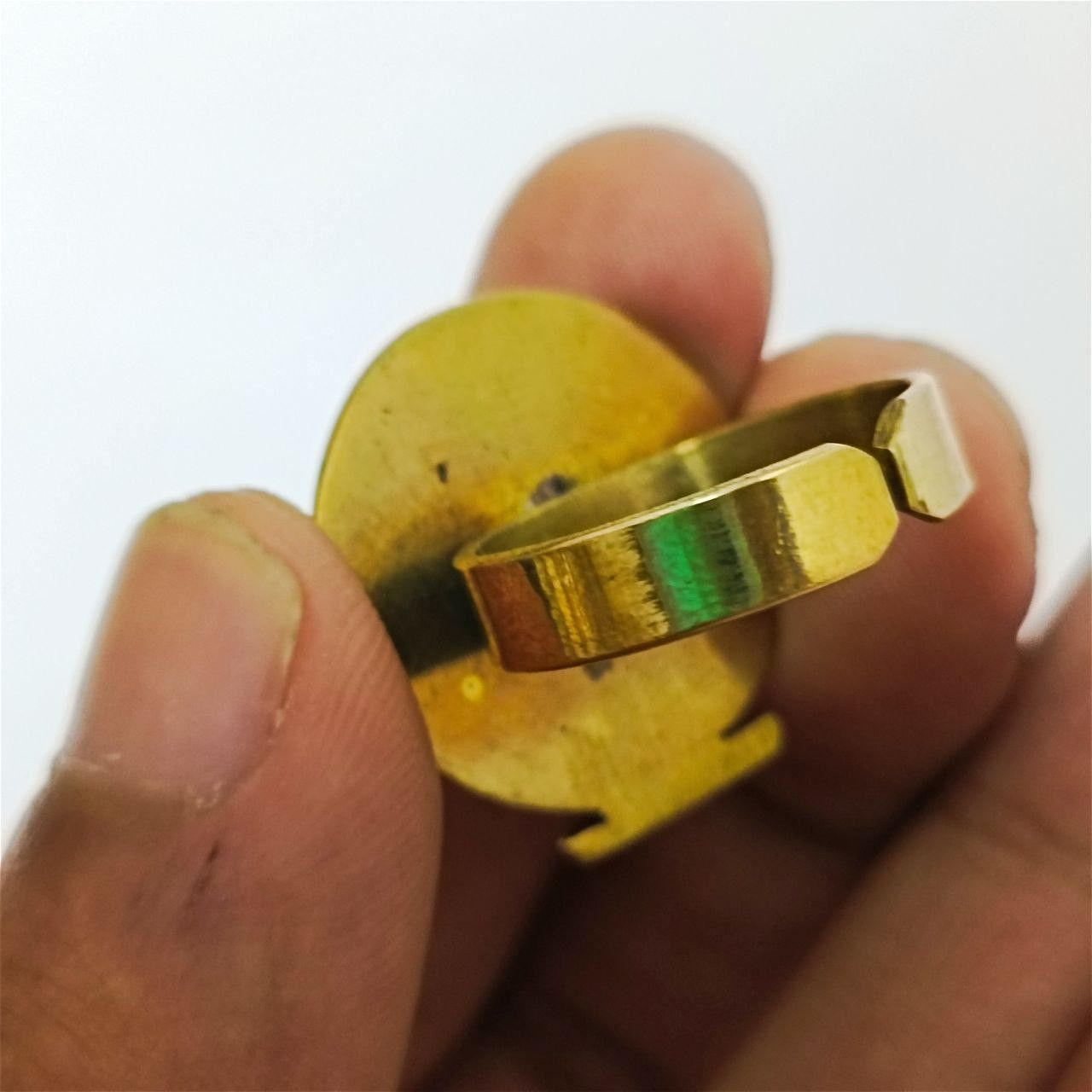 Handmade Ancient Egyptian ring, copper hieroglyphs, Pharaonic style Size ONE SIZE - 6 Thumbnail