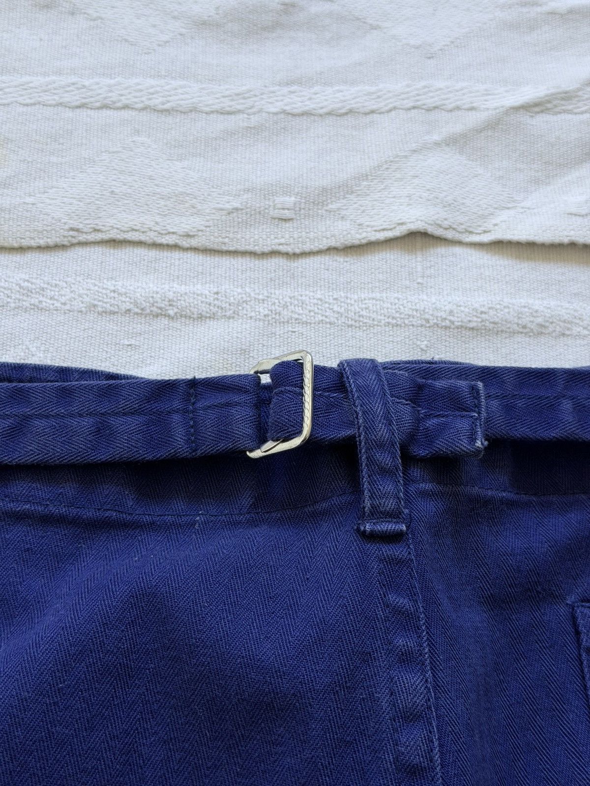 Le Laboureur Vintage 70s German Buckle Back Sanfor Work Pants Size US 32 / EU 48 - 3 Thumbnail