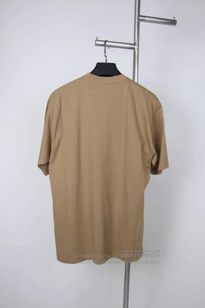 Balenciaga Balenciaga Brown Khaki Letter Short Sleeve Size US S / EU 44-46 / 1 - 2 Thumbnail