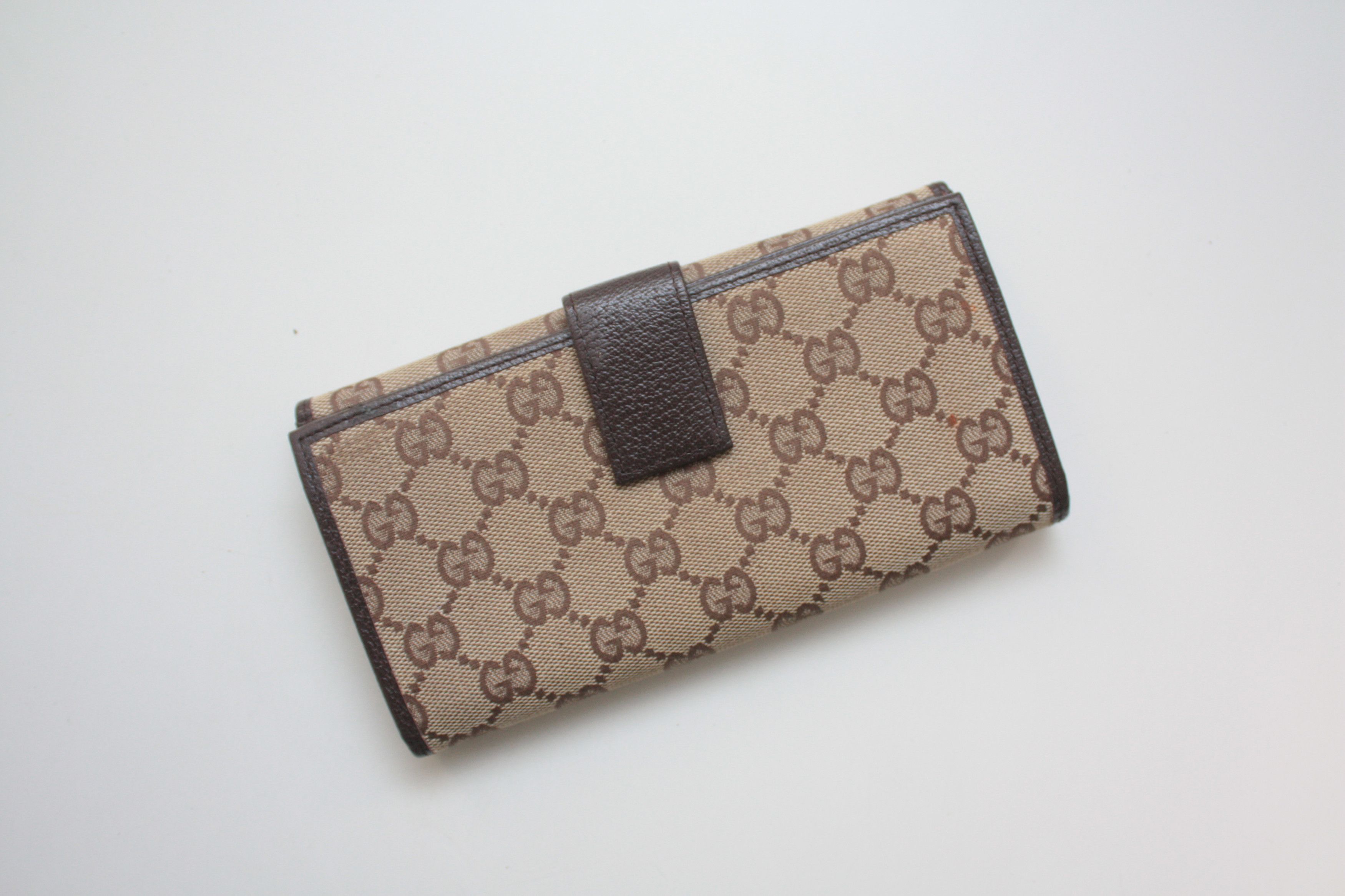 Gucci Gucci Canvas Continental Monogram Clutch Wallet 112715 3661 Size ONE SIZE - 3 Thumbnail