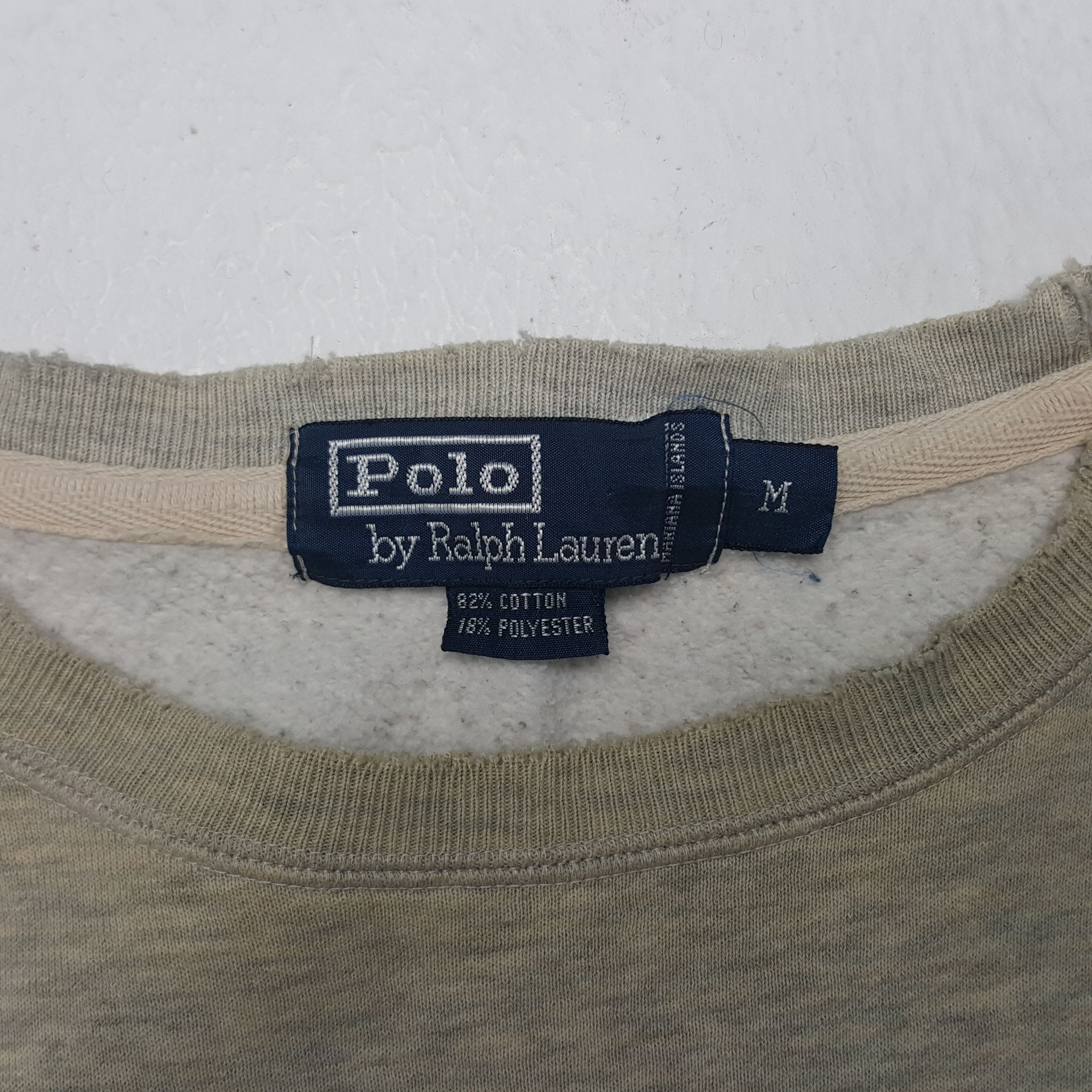 Polo Ralph Lauren × Vintage Vintage Polo Ralph Lauren Bear Sweatshirt Size US XL / EU 56 / 4 - 4 Thumbnail