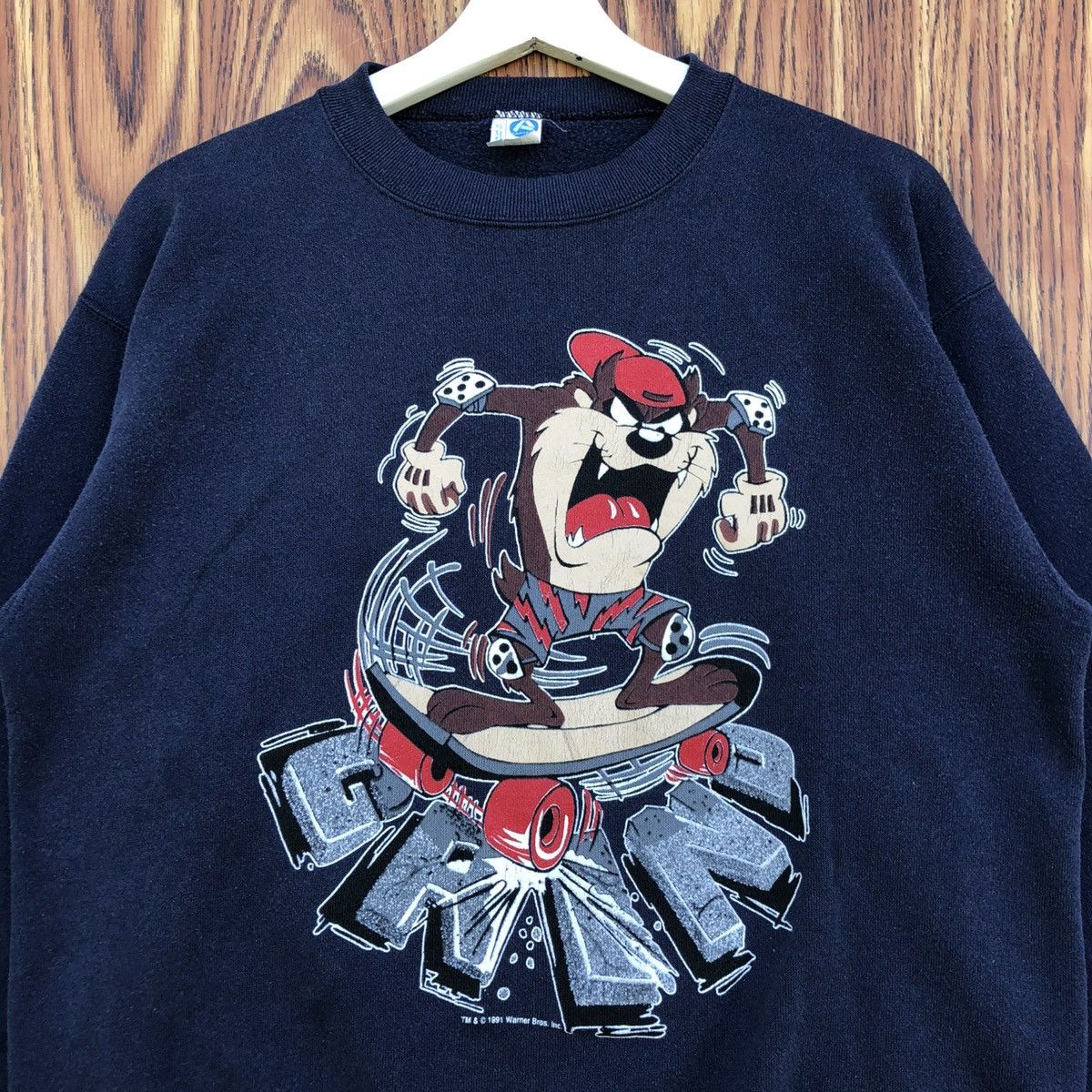 Cartoon Network Vintage Looney Tunes Tasmanian Devil Taz Sweatshirt Size US M / EU 48-50 / 2 - 3 Thumbnail