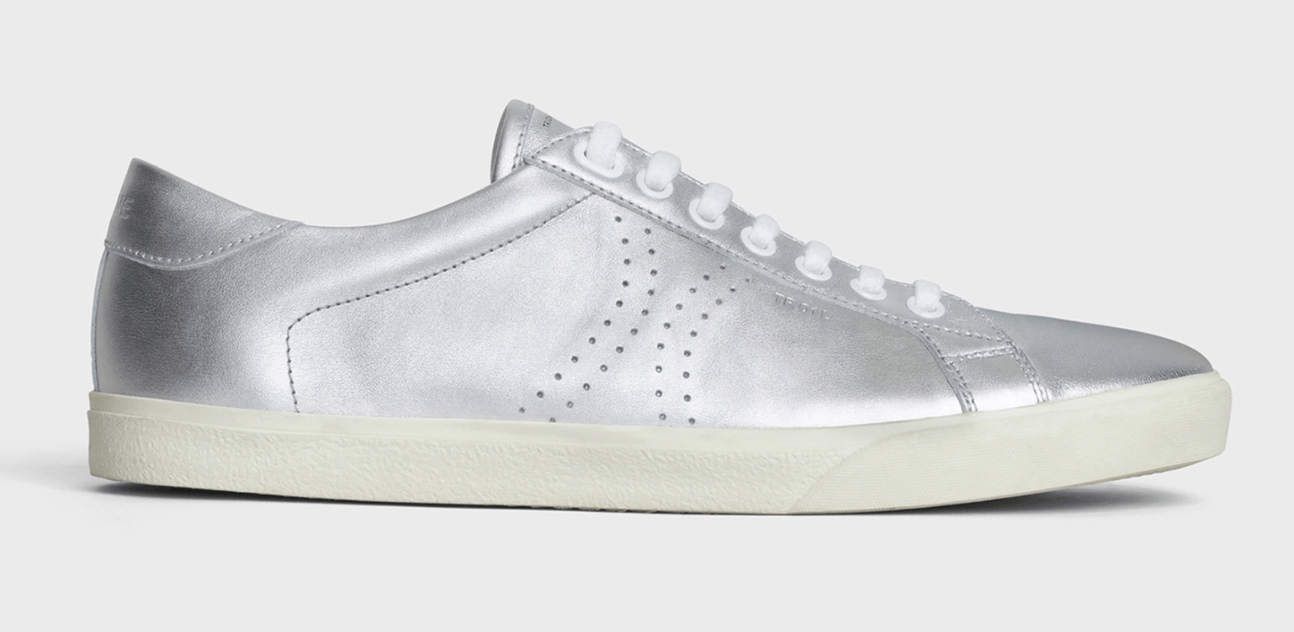 Celine × Hedi Slimane CELINE TRIOMPHE LOW LACE UP SNEAKER CALFSKIN