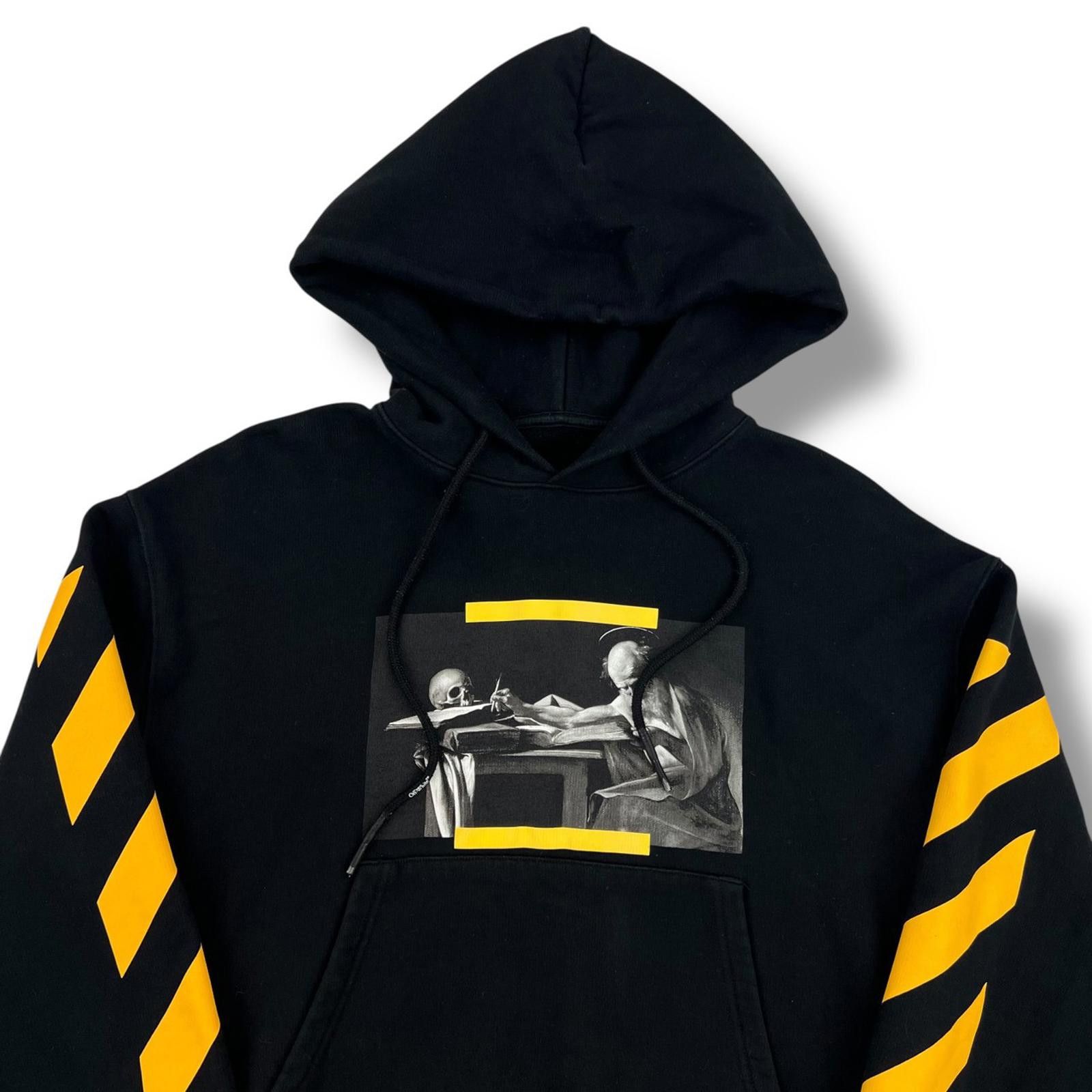 Off-White Off-White Yellow Caravaggio Black Hoodie Size US XS / EU 42 / 0 - 1 Thumbnail