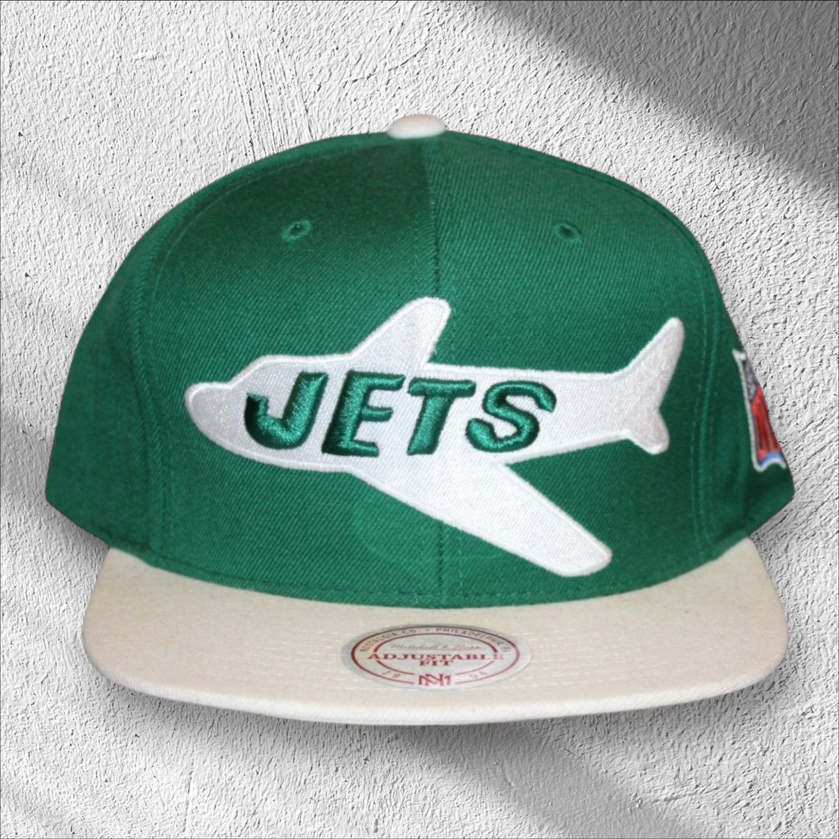 Mitchell & Ness New York Jets Throwback Snapback Hat Size ONE SIZE - 1 Thumbnail