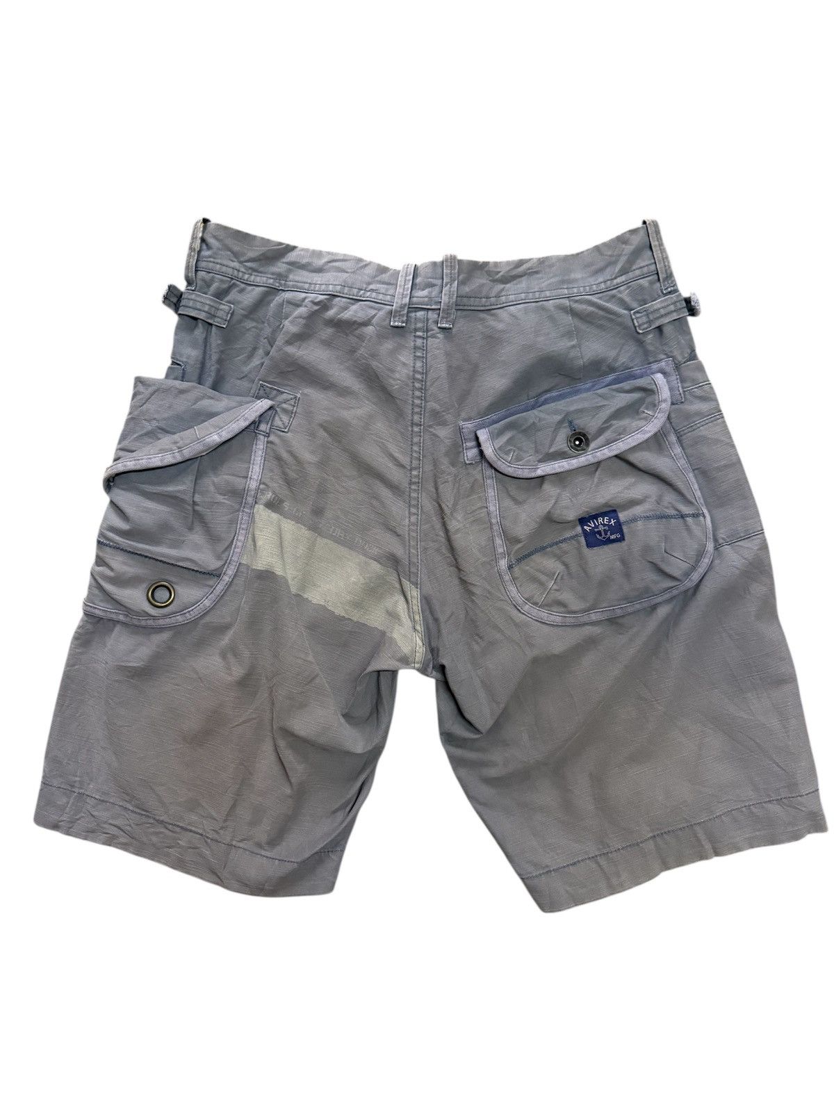 Avirex Avirex Cargo Pants Short Grey Size US 33 - 2 Thumbnail